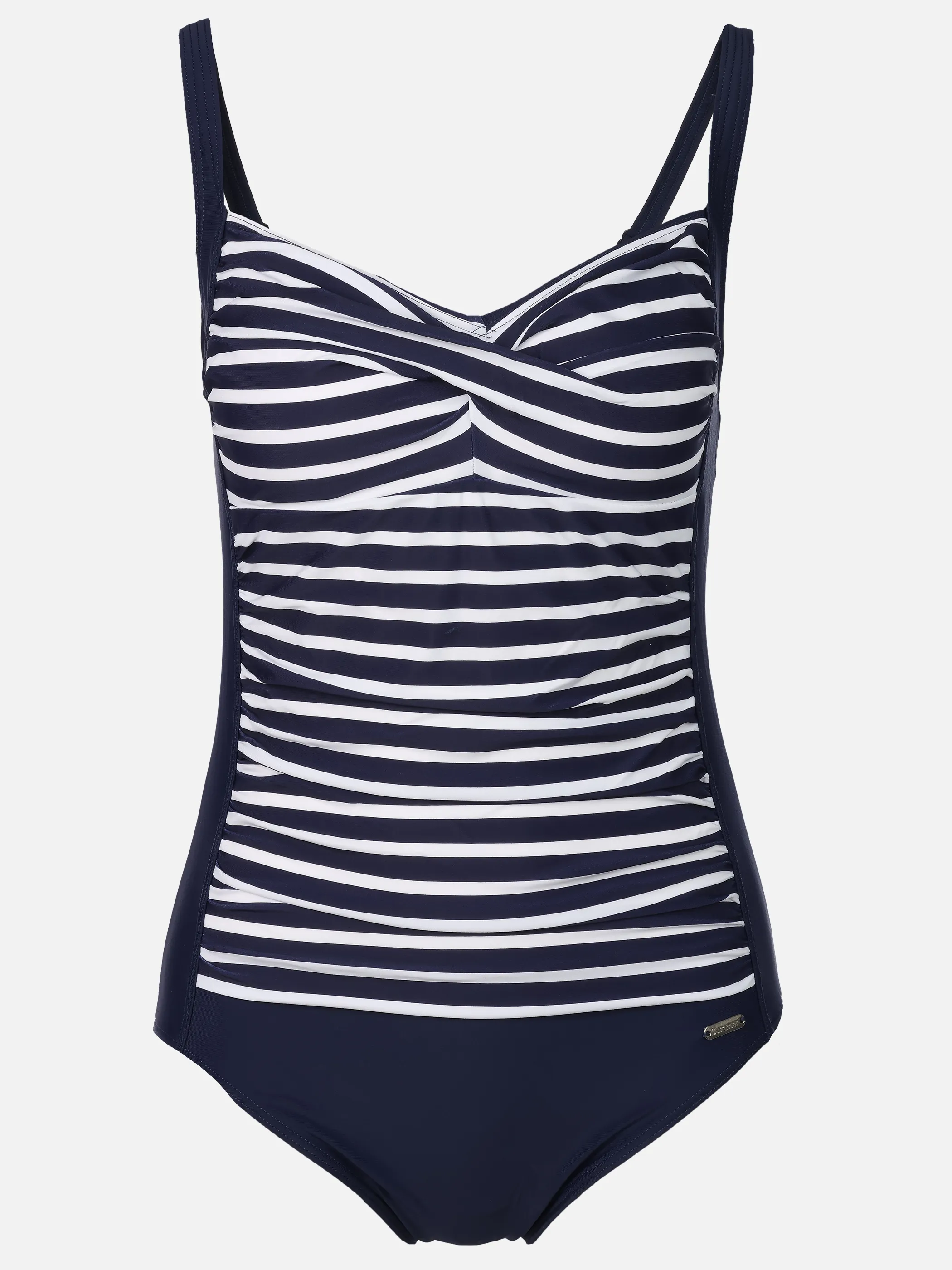 Grinario Sports Da-Badenanzug, m. Cups gekreuzt, gestreift Blau 922529 MARINE 1