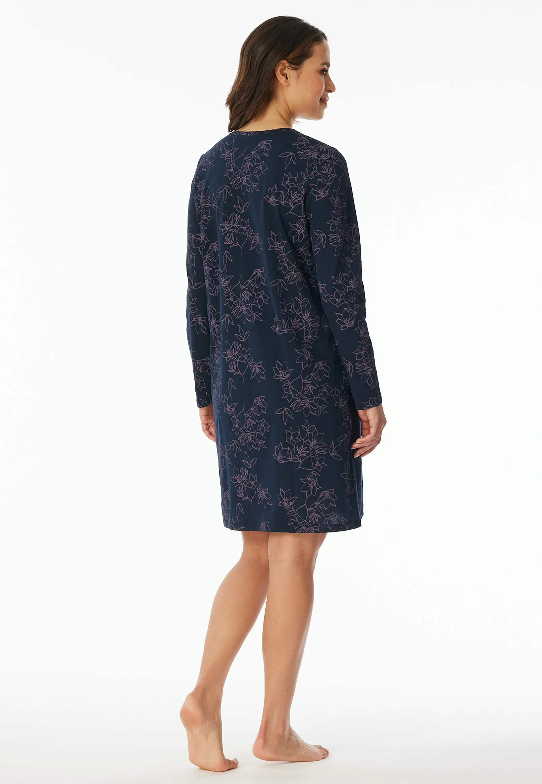 UNCOVER by Schiesser 182851 Da Sleepshirt 1/1 Arm, 95cm Blau 901319 804 2