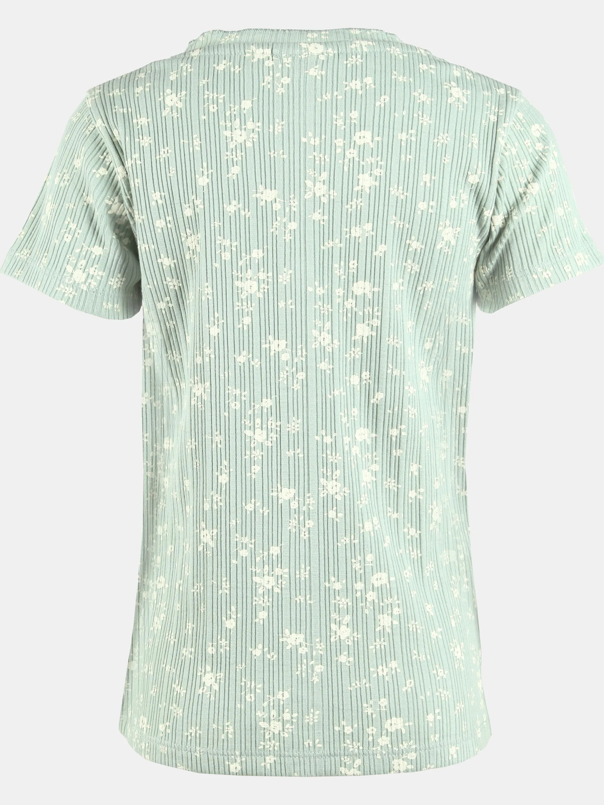 Stop + Go KM kurzarm ripp T-Shirt mit AOP in salbei Salbei 890756 SALBEI 2