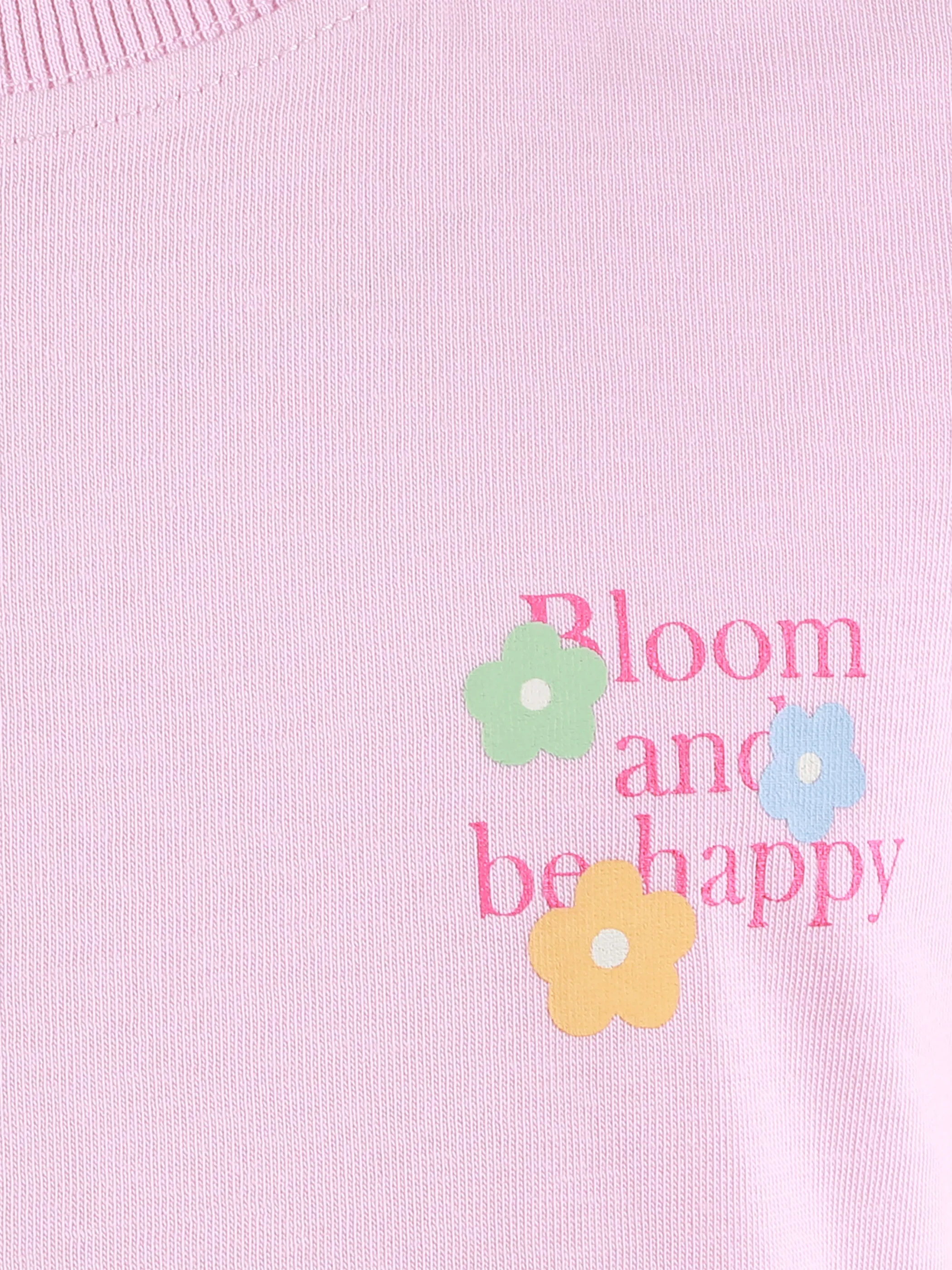 One Way MG T-Shirt mit Blumen-Puffprint in rosa Rosa 921833 ROSA 3