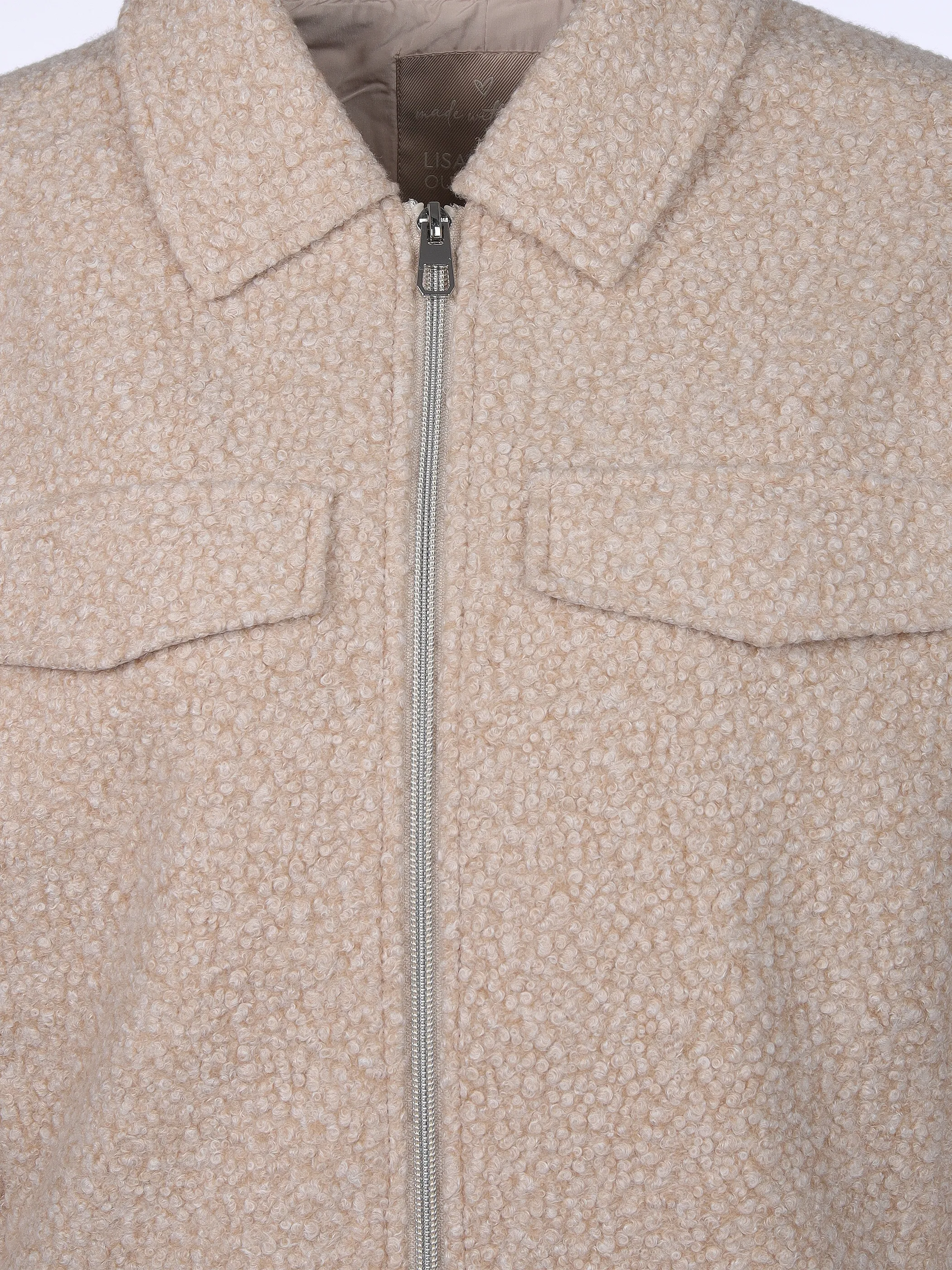 Lisa Tossa Da-Bouclè Jacke Beige 912544 BEIGE 3