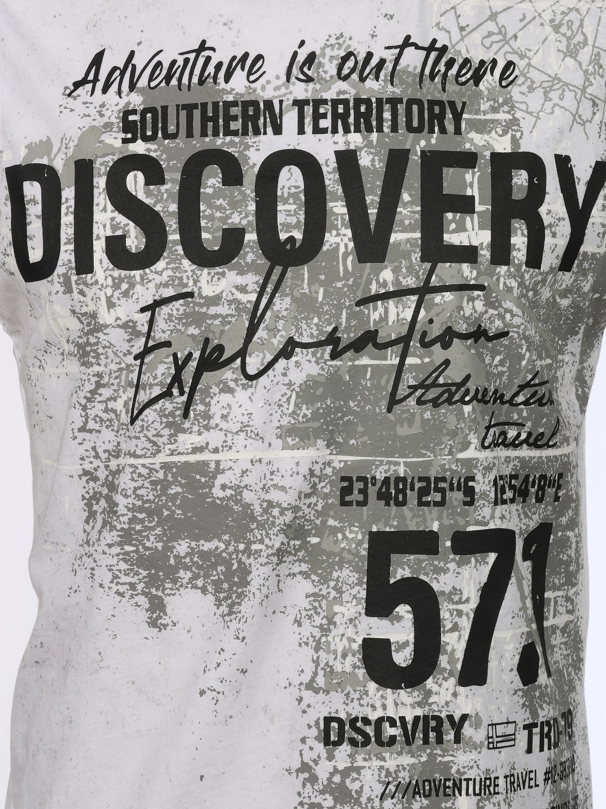 Southern Territory He. Muscleshirt allover washer Weiß 925214 OFFWHITE 3