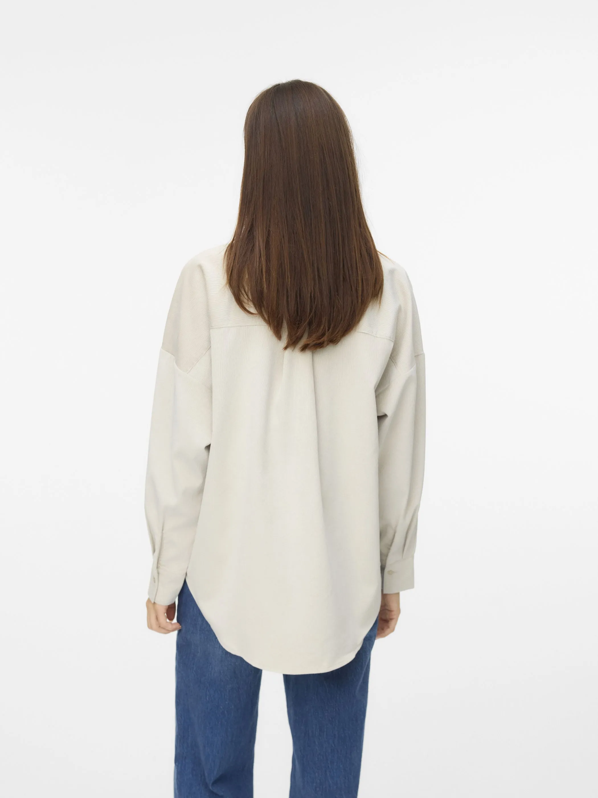 Vero Moda 10317194 VMSANNE COURDEROY LS Grau 915268 195780 2