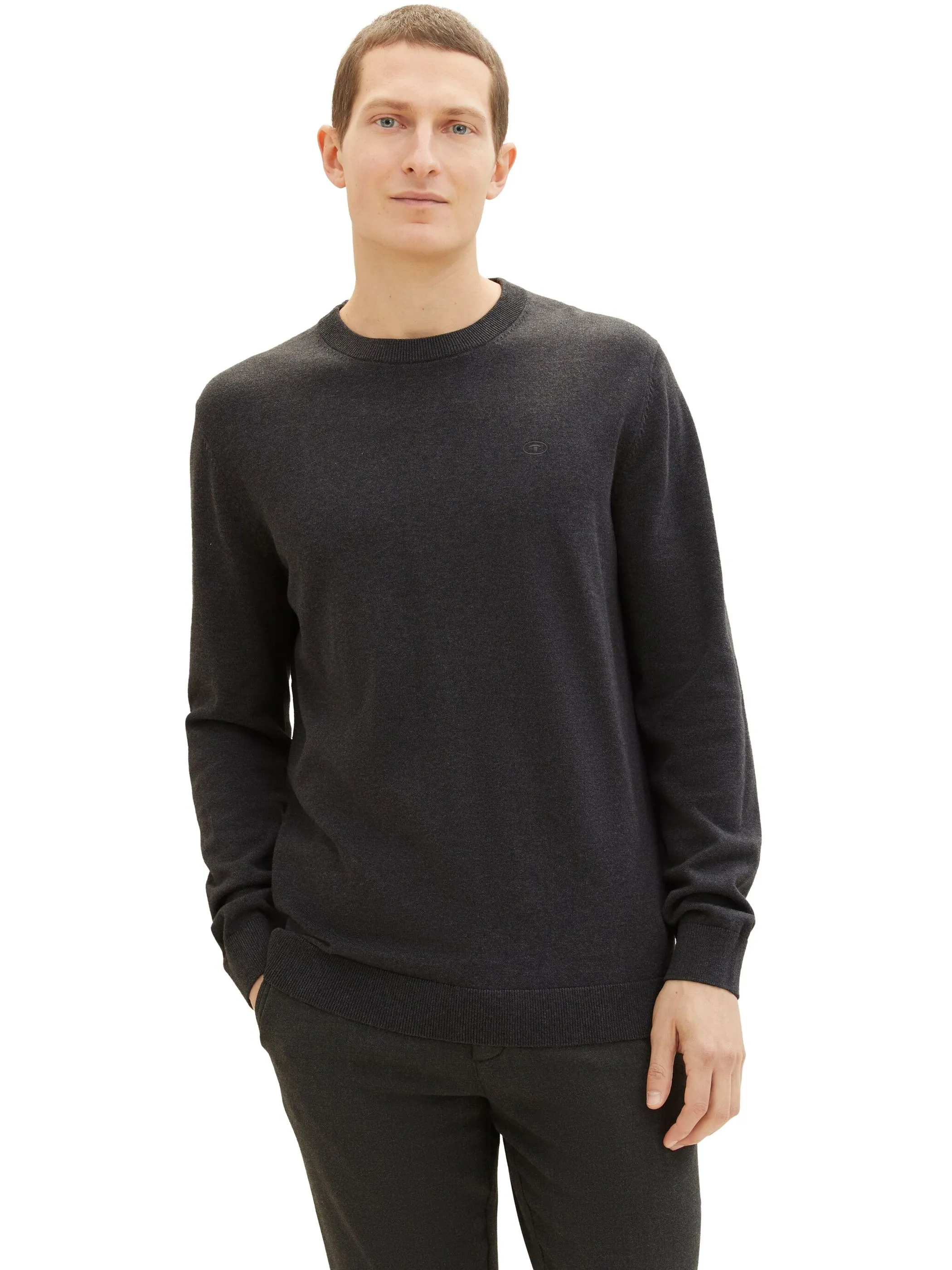 Tom Tailor 1038426 NOS basic crewneck knit Schwarz 887496 10617 5 Tom Tailor 1038426 NOS basic crewneck knit Schwarz 887496 10617 5