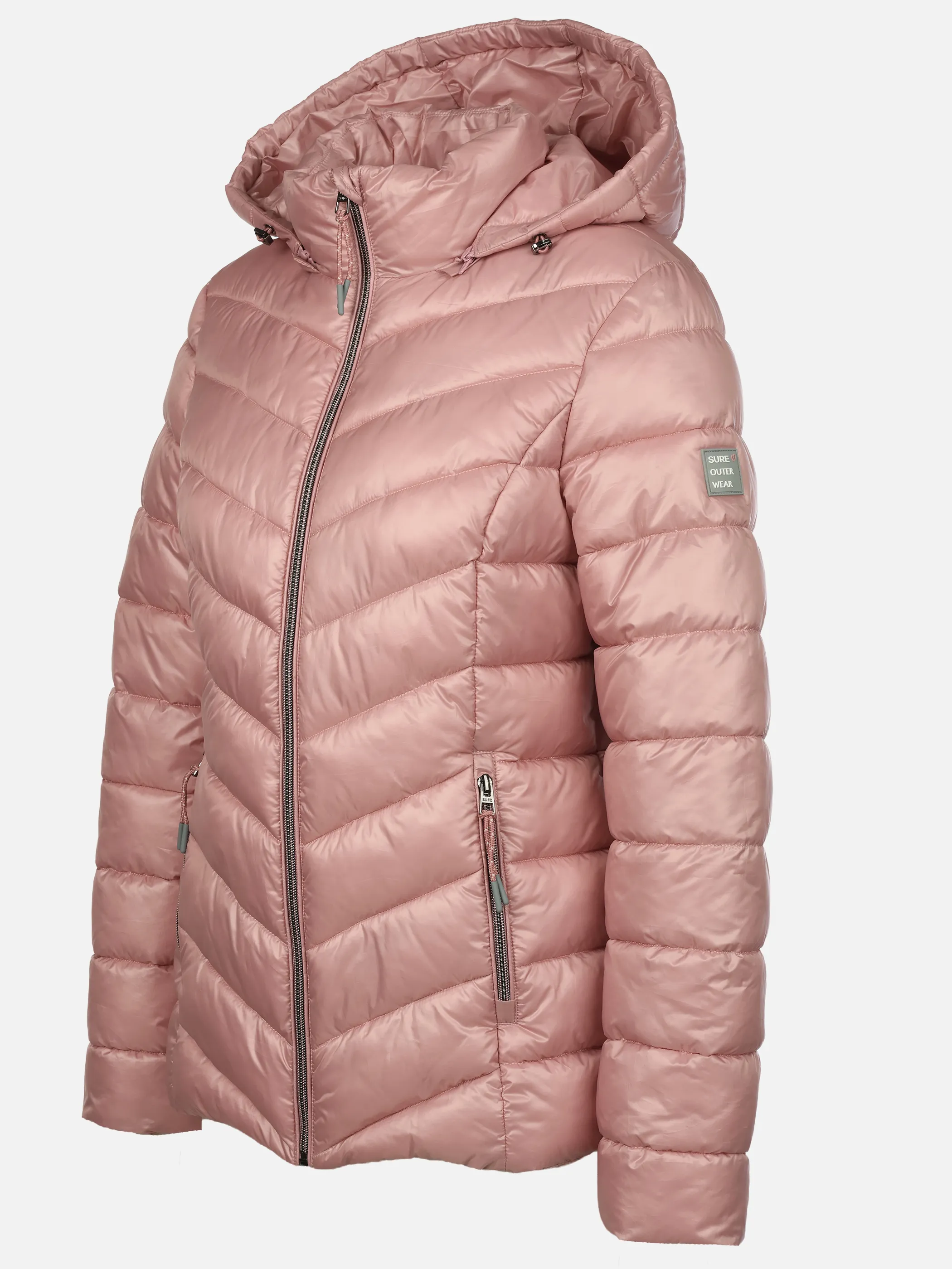Sure Da. Steppjacke mit abnehmbarer Kapuze Rosa 928651 ROSÉ 3