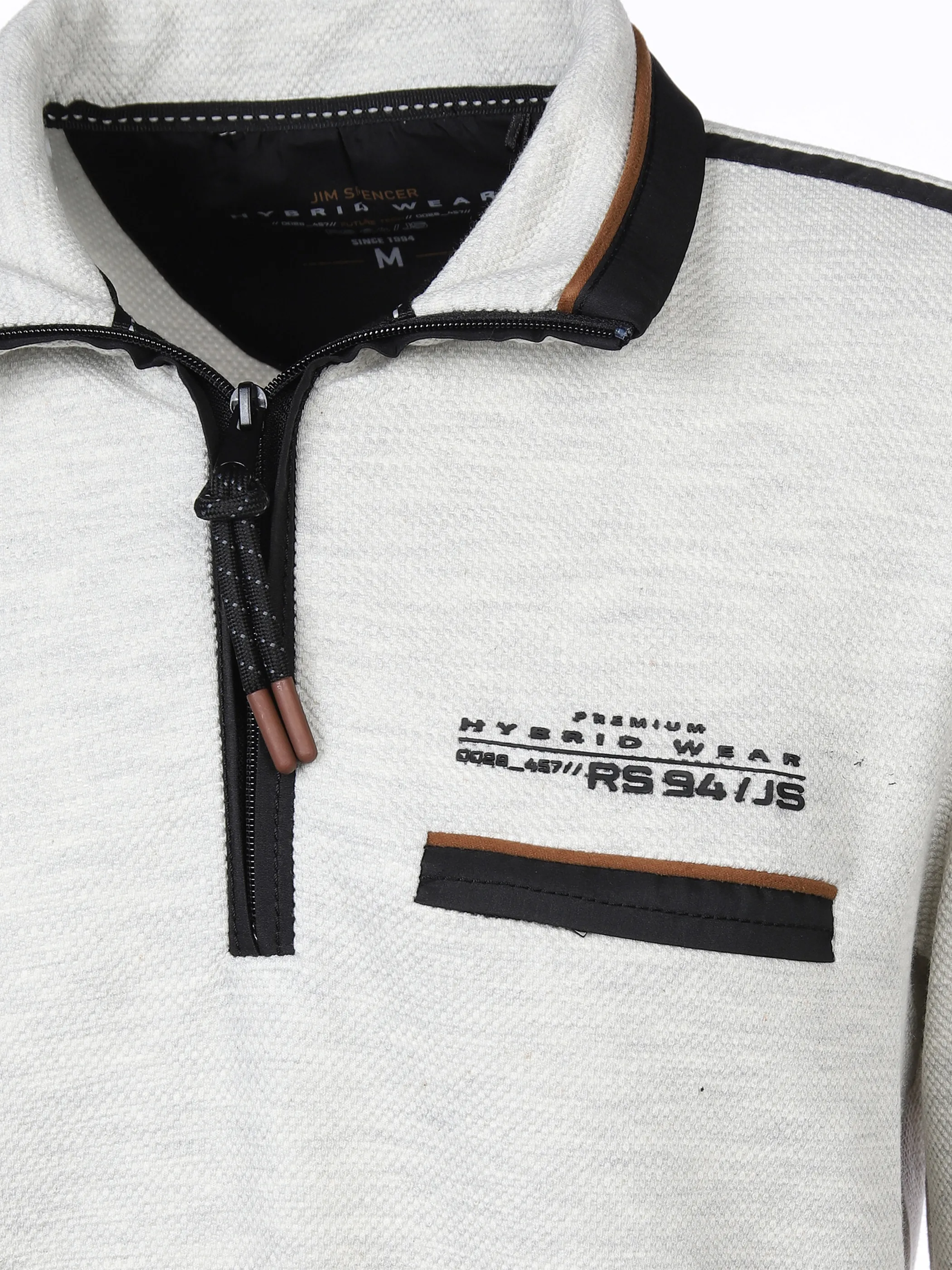 Jim Spencer He. Sweattroyer BT melange Grau 876043 STONE MEL 4 Jim Spencer He. Sweattroyer BT melange Grau 876043 STONE MEL 4