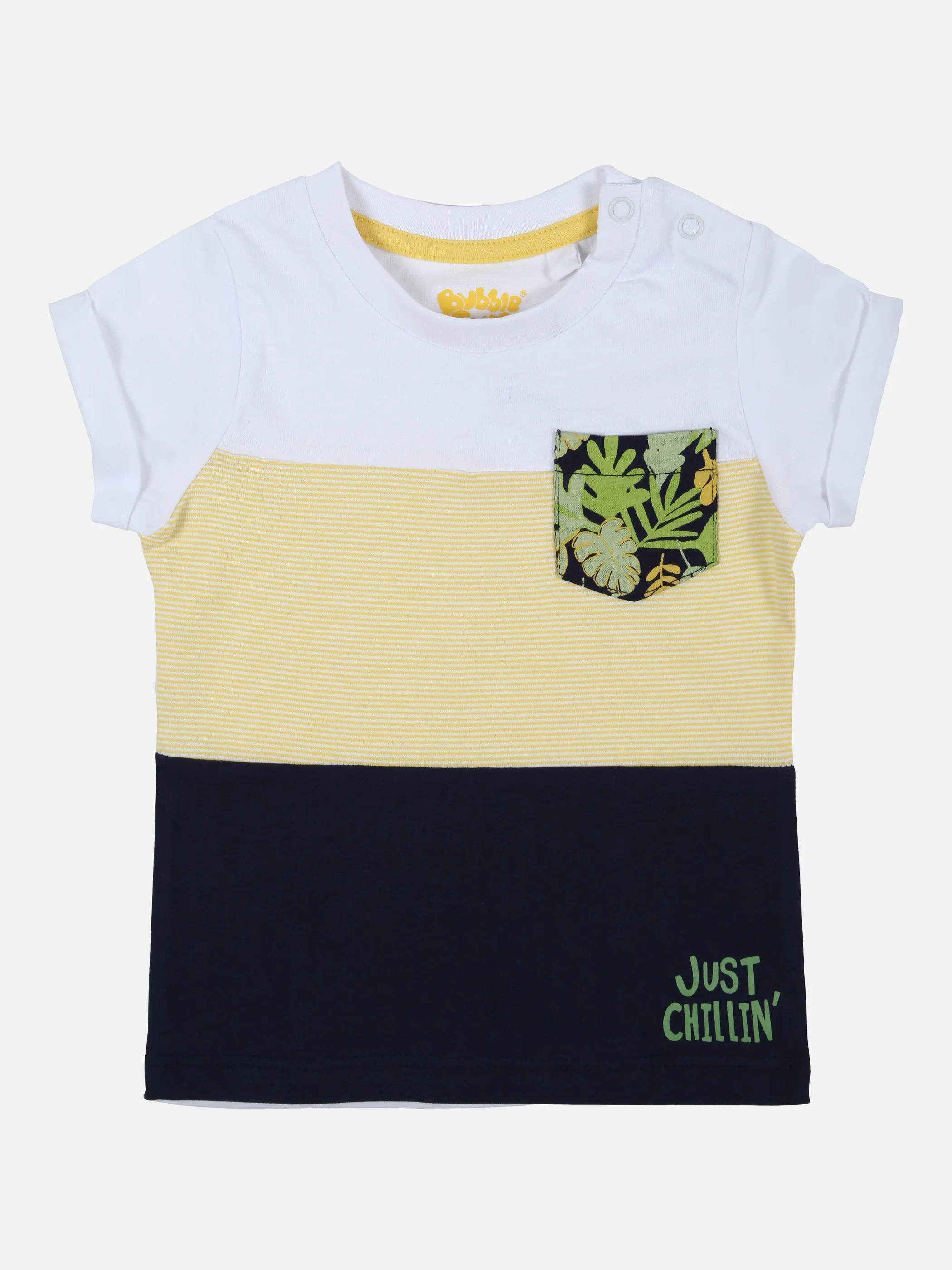 Bubble Gum BB TShirt weiß + d.blau, ocker Weiß 853641 WEIß 1 Bubble Gum BB TShirt weiß + d.blau, ocker Weiß 853641 WEIß 1