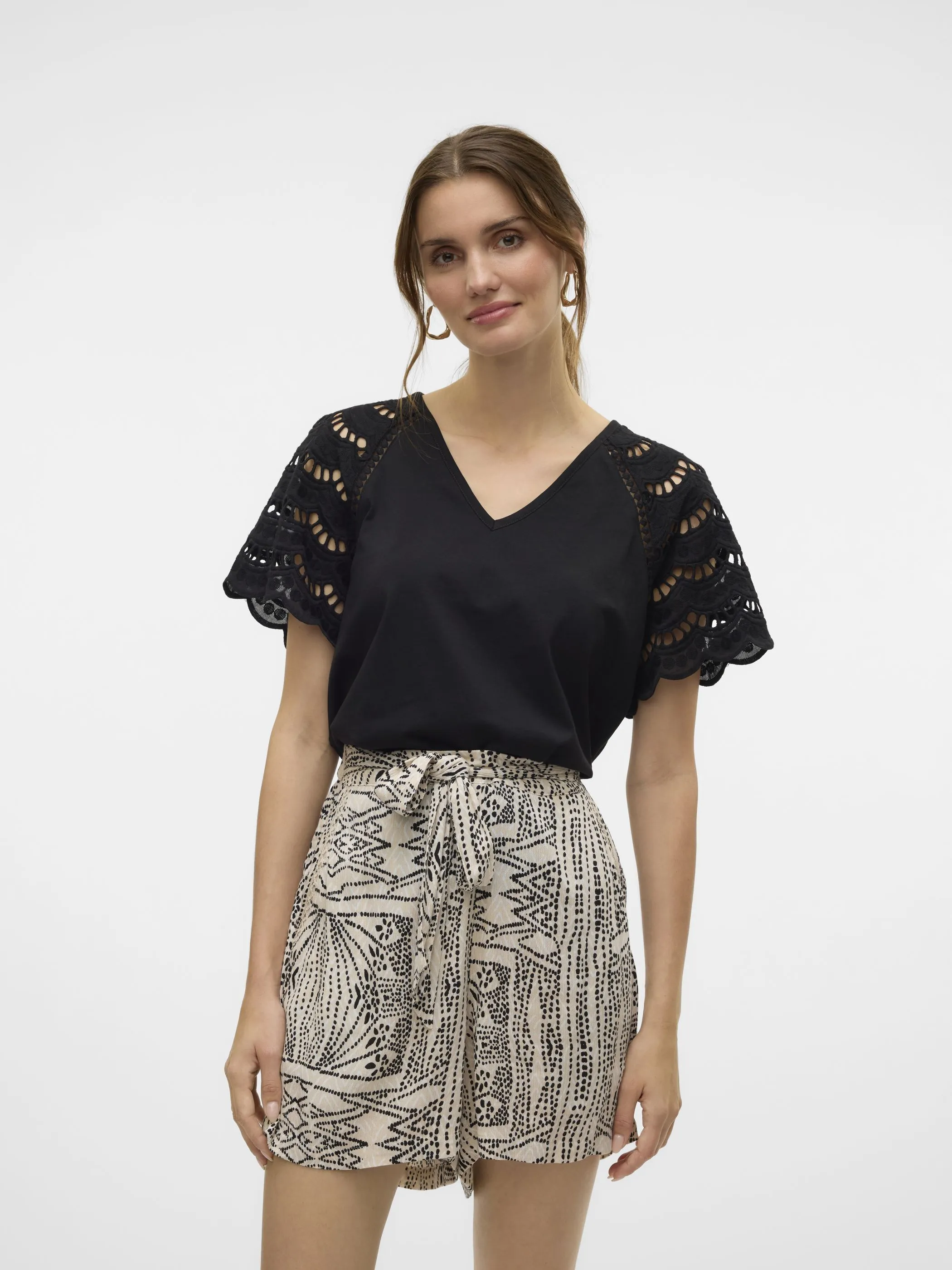Vero Moda 10327083 VMBLASY S/S T-SHIRT J Schwarz 906283 177868 2