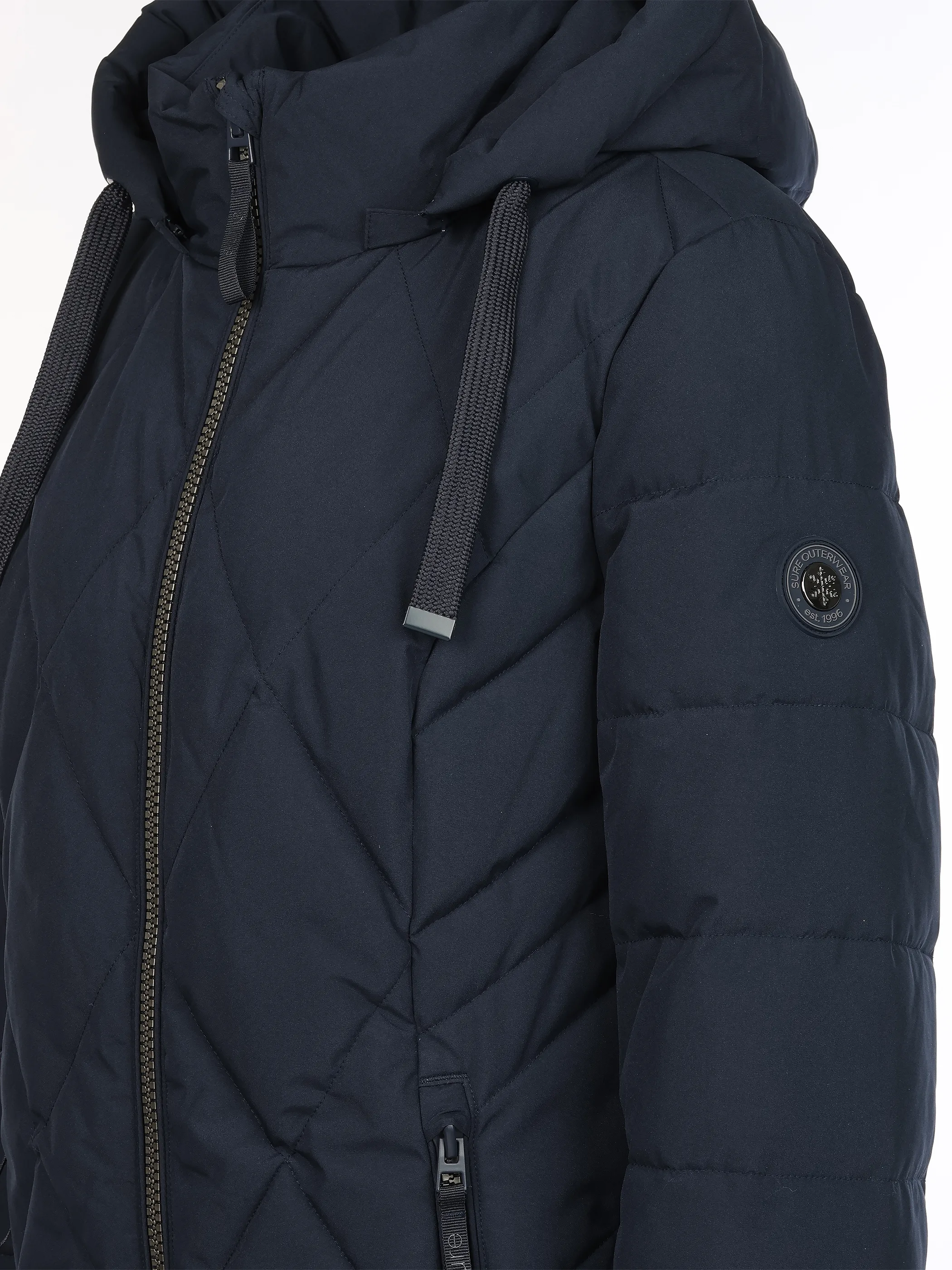 Sure Da-Steppmantel m. Kapuze, sure Marine 929152 NAVY 4
