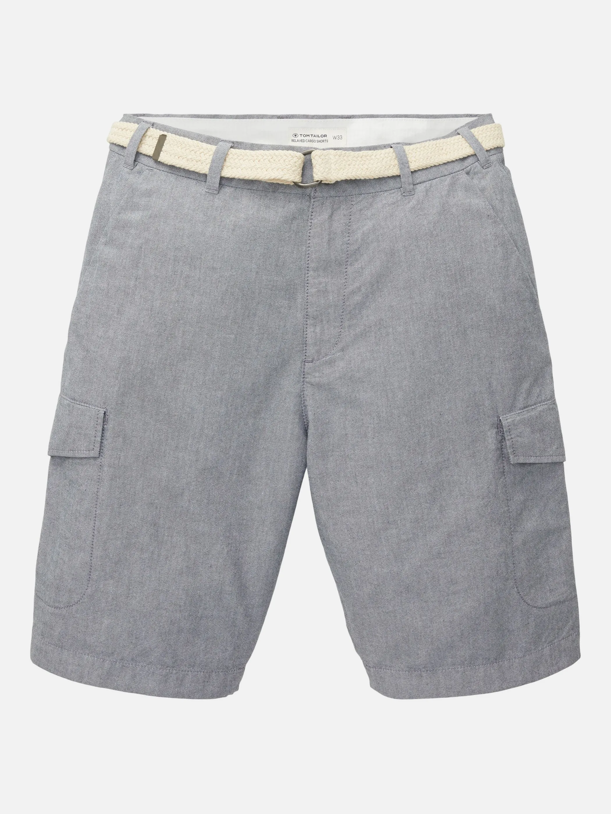 Tom Tailor 1036310 regular cargo shorts with belt Marine 880587 28941 1