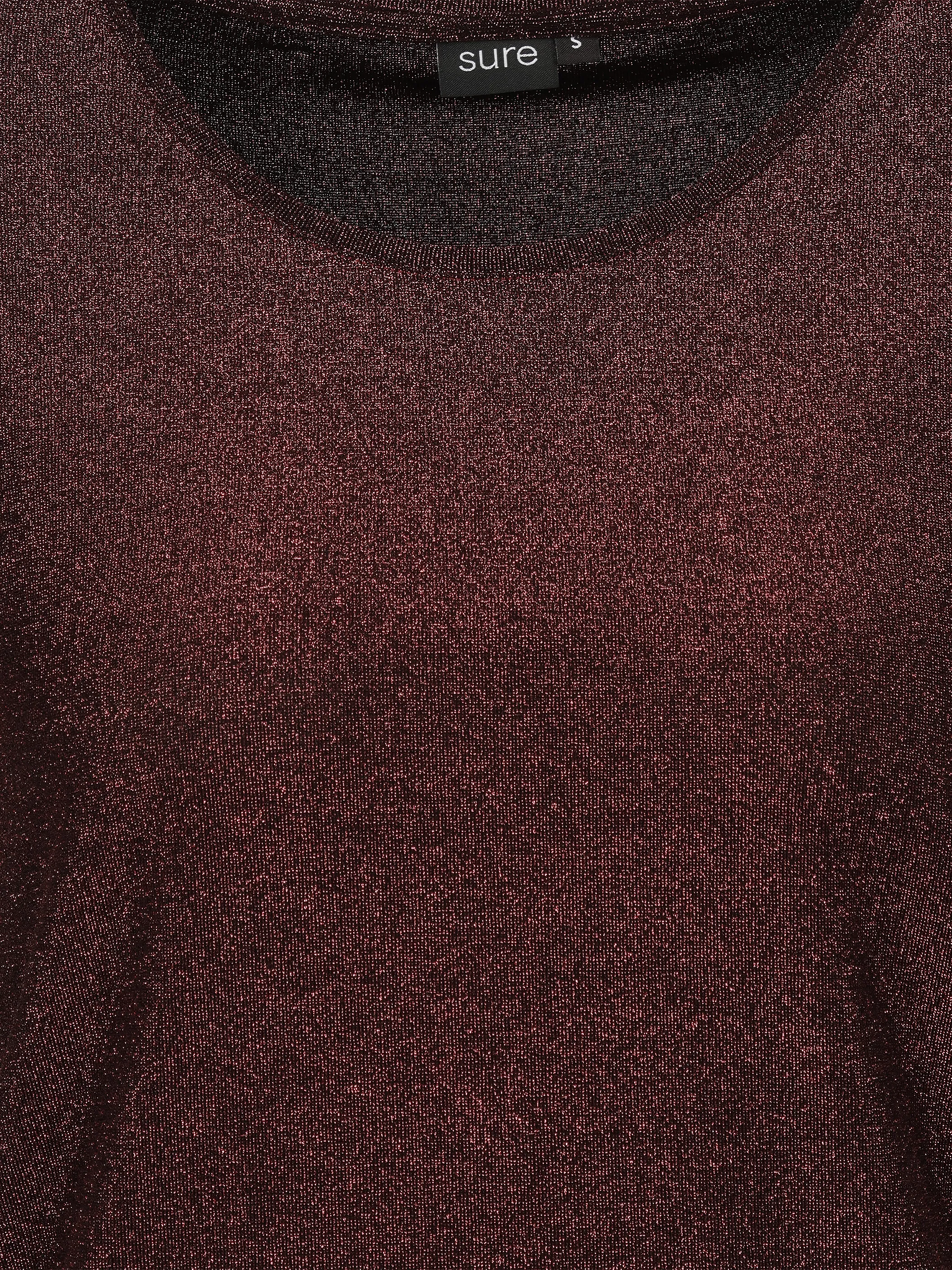 Sure Da-Shirt m. Lurexfäden, Party Rot 932952 BERRY 3