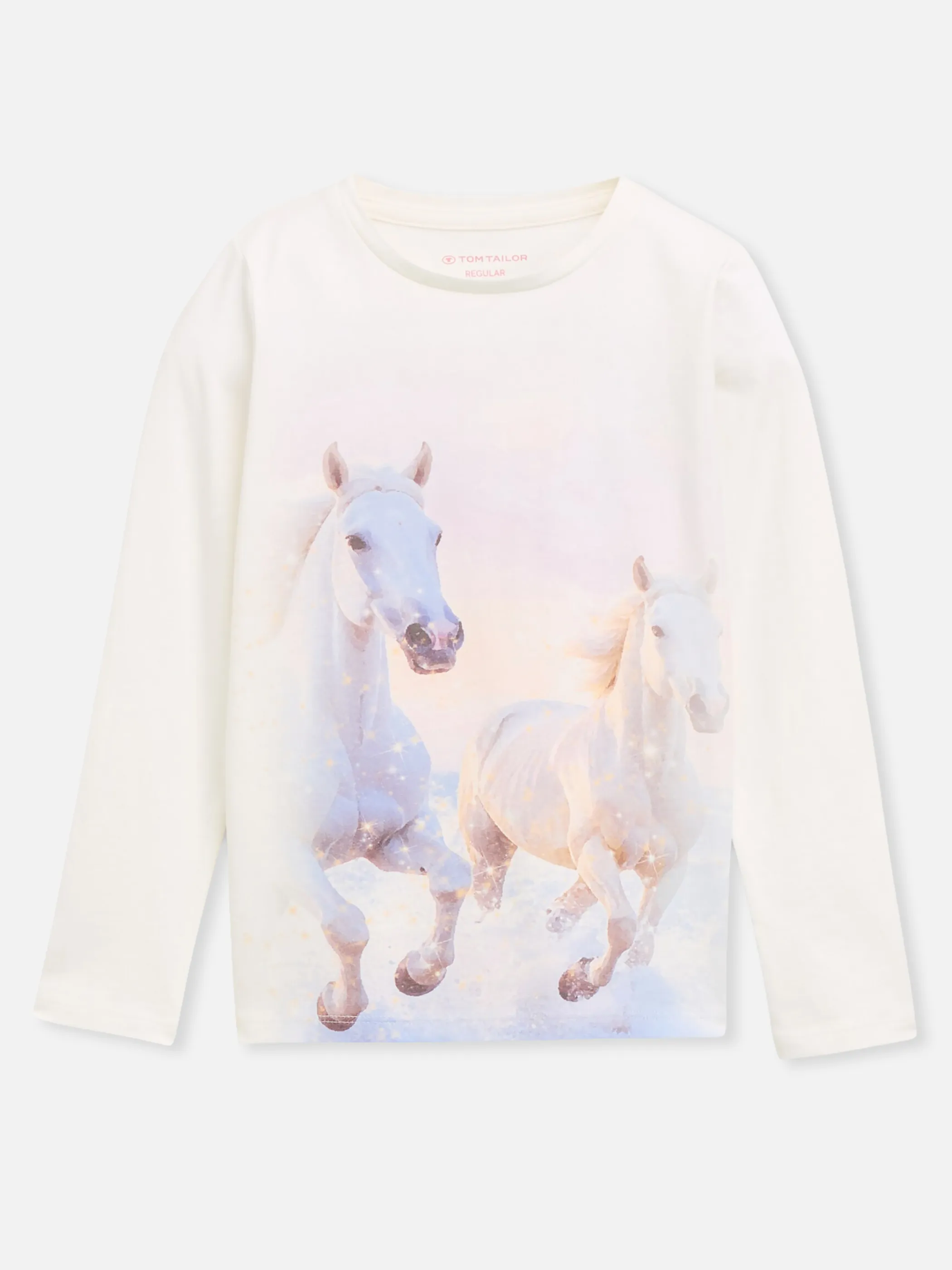 Tom Tailor OneWay-KM Pullover mit Pferden Weiß 934408 10315 1