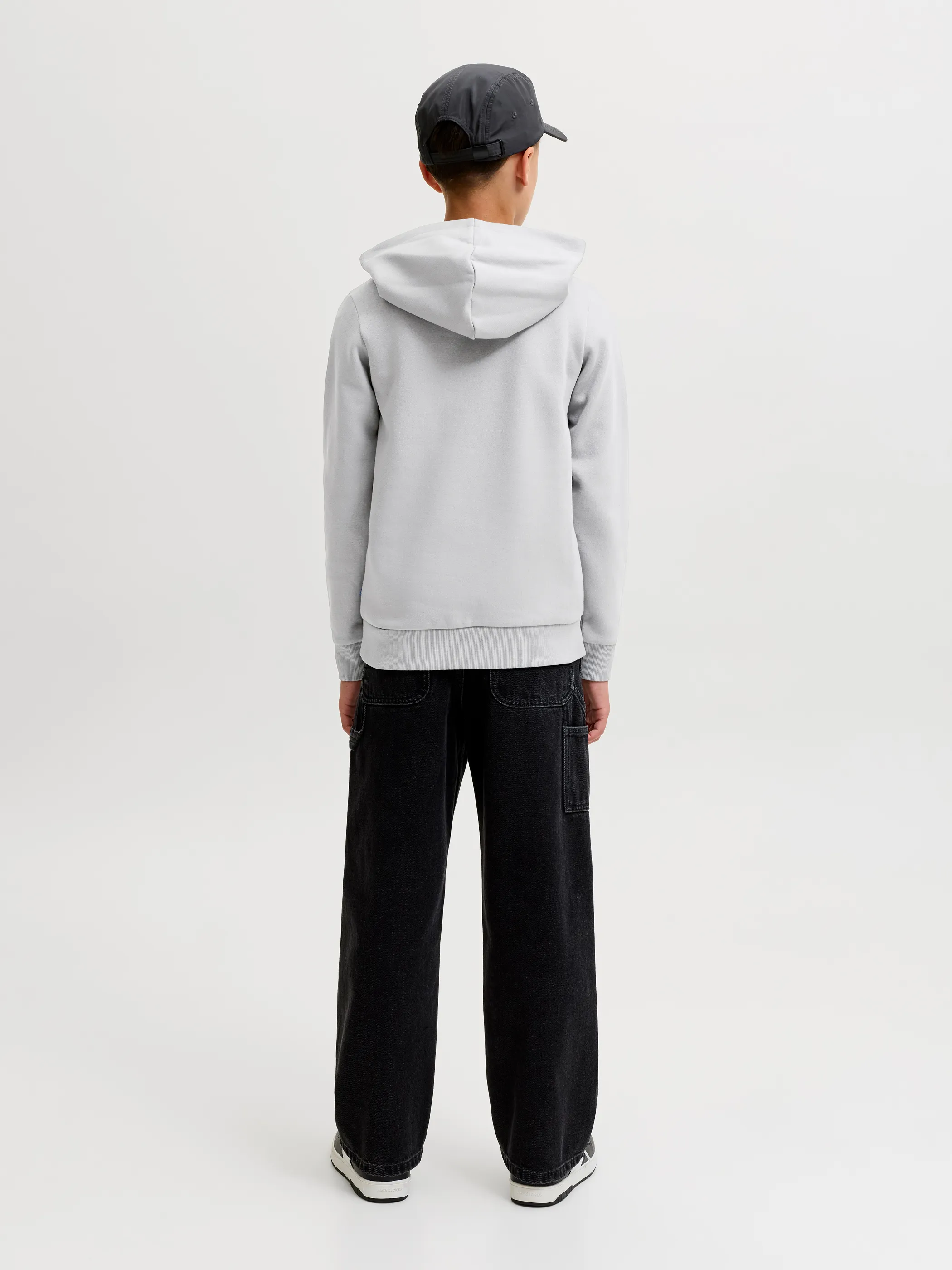 Jack&Jones Junior 12152841 JJECORP LOGO SWEAT HO Grau 847246 278262018 2