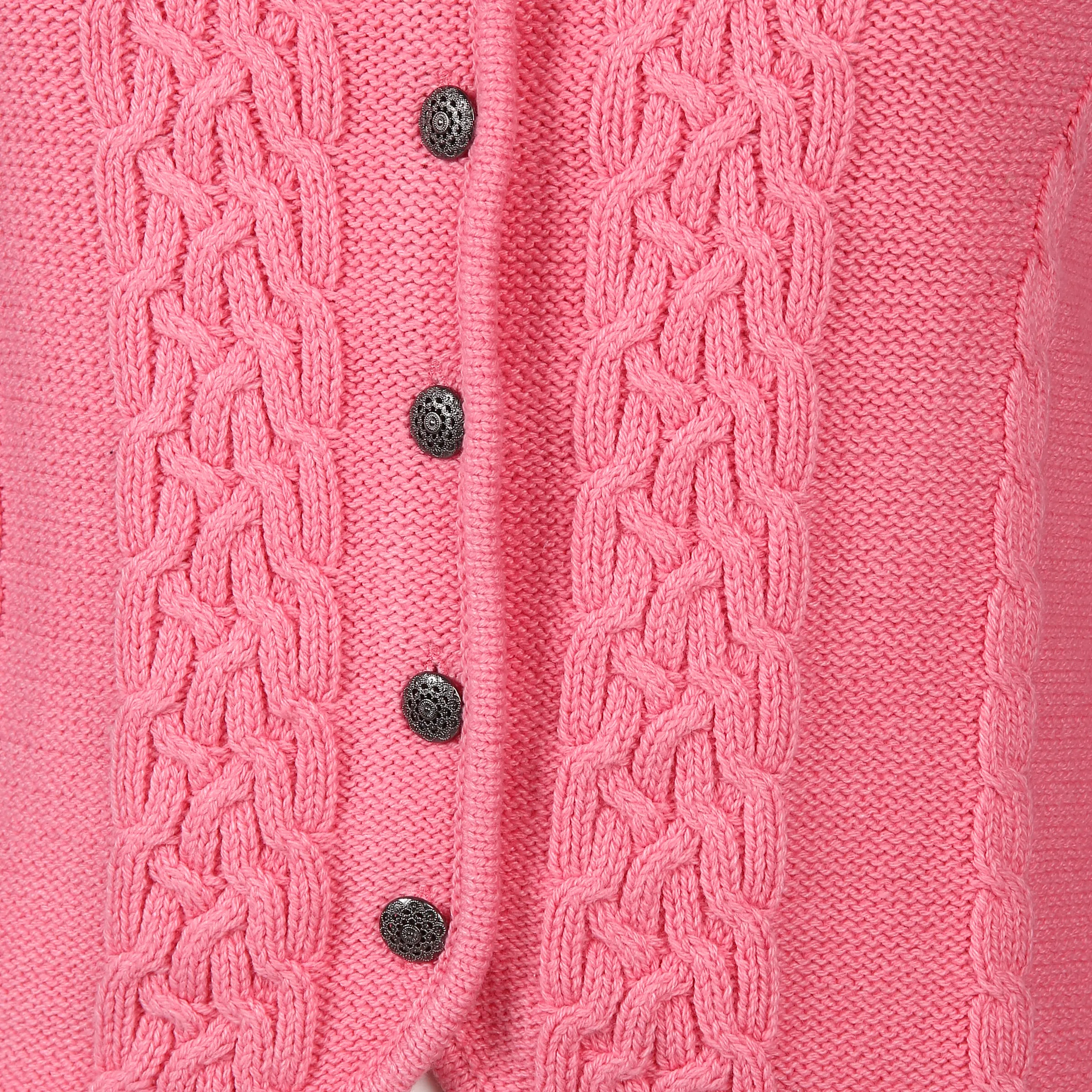 Brandl Tracht Da-Trachtencardigan Zopfmuster Rosa 812874 ROSE MEL 3 Brandl Tracht Da-Trachtencardigan Zopfmuster Rosa 812874 ROSE MEL 3