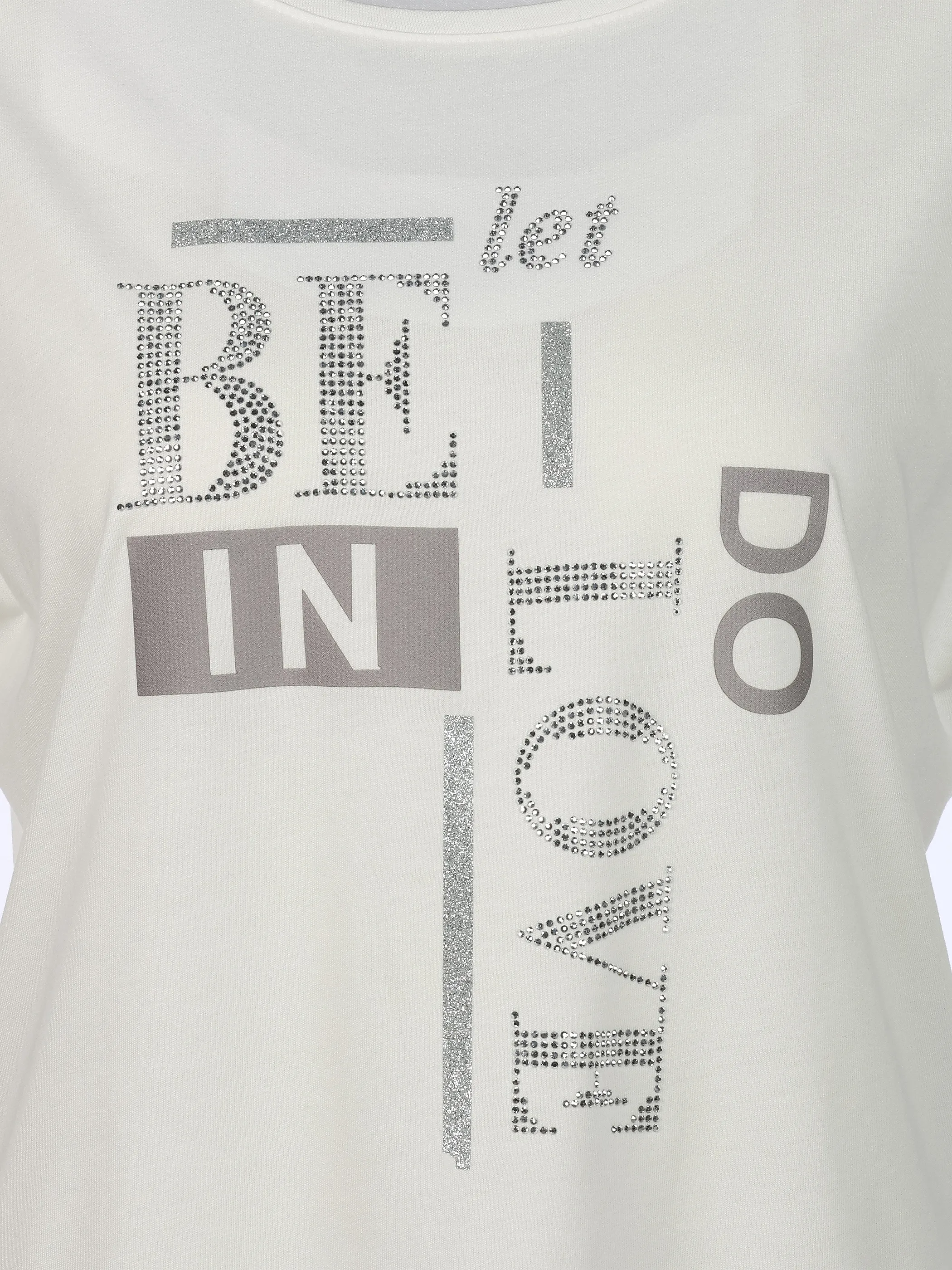 Lisa Tossa Da-T-Shirt m. Straß Weiß 924190 WHITE 3
