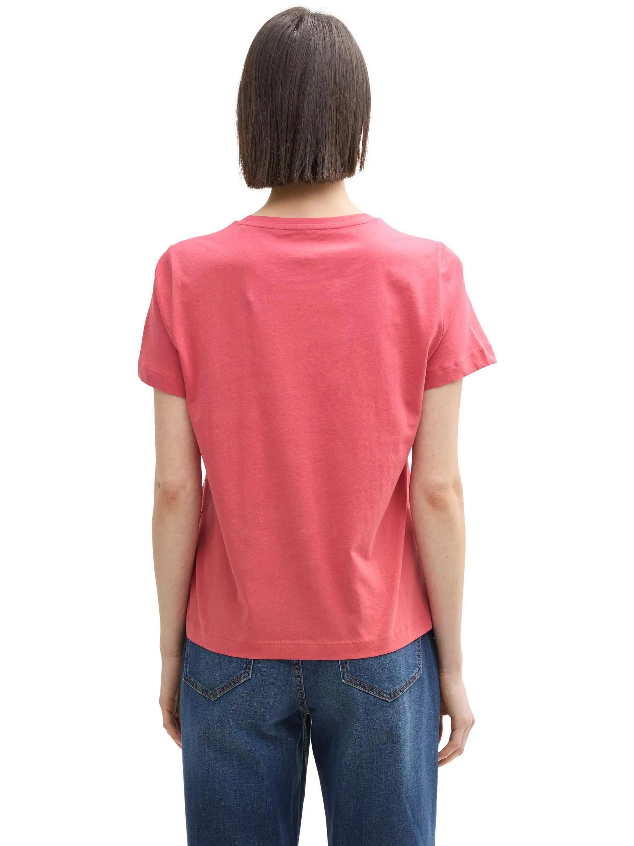 Tom Tailor 1045534 NOS T-shirt basic crew neck Rot 905964 11016 2