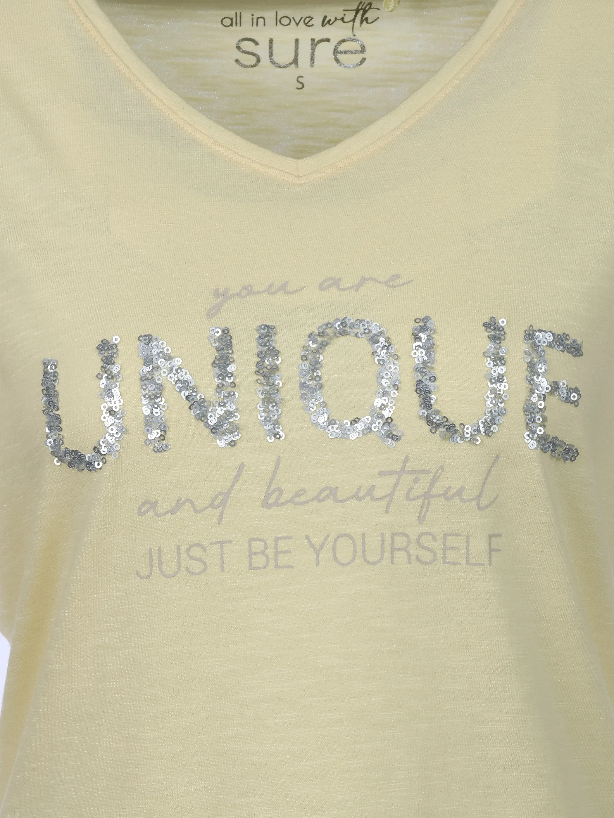 Sure Da-T-Shirt "Unique" Gelb 922323 YELLOW 3