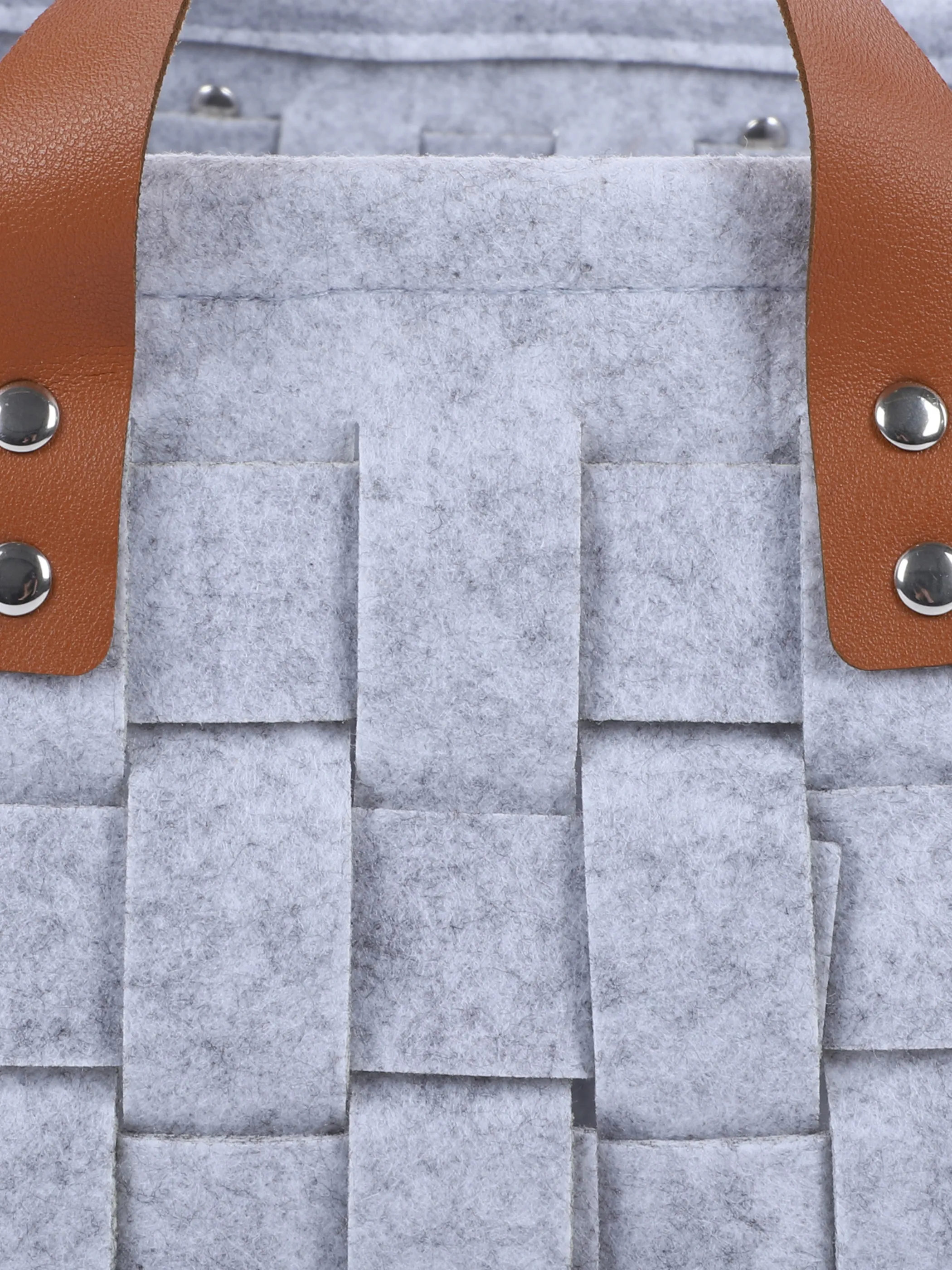 Deko Artikel Aufbewahrungskorb Filz gefloch Grau 861236 GRAU 3