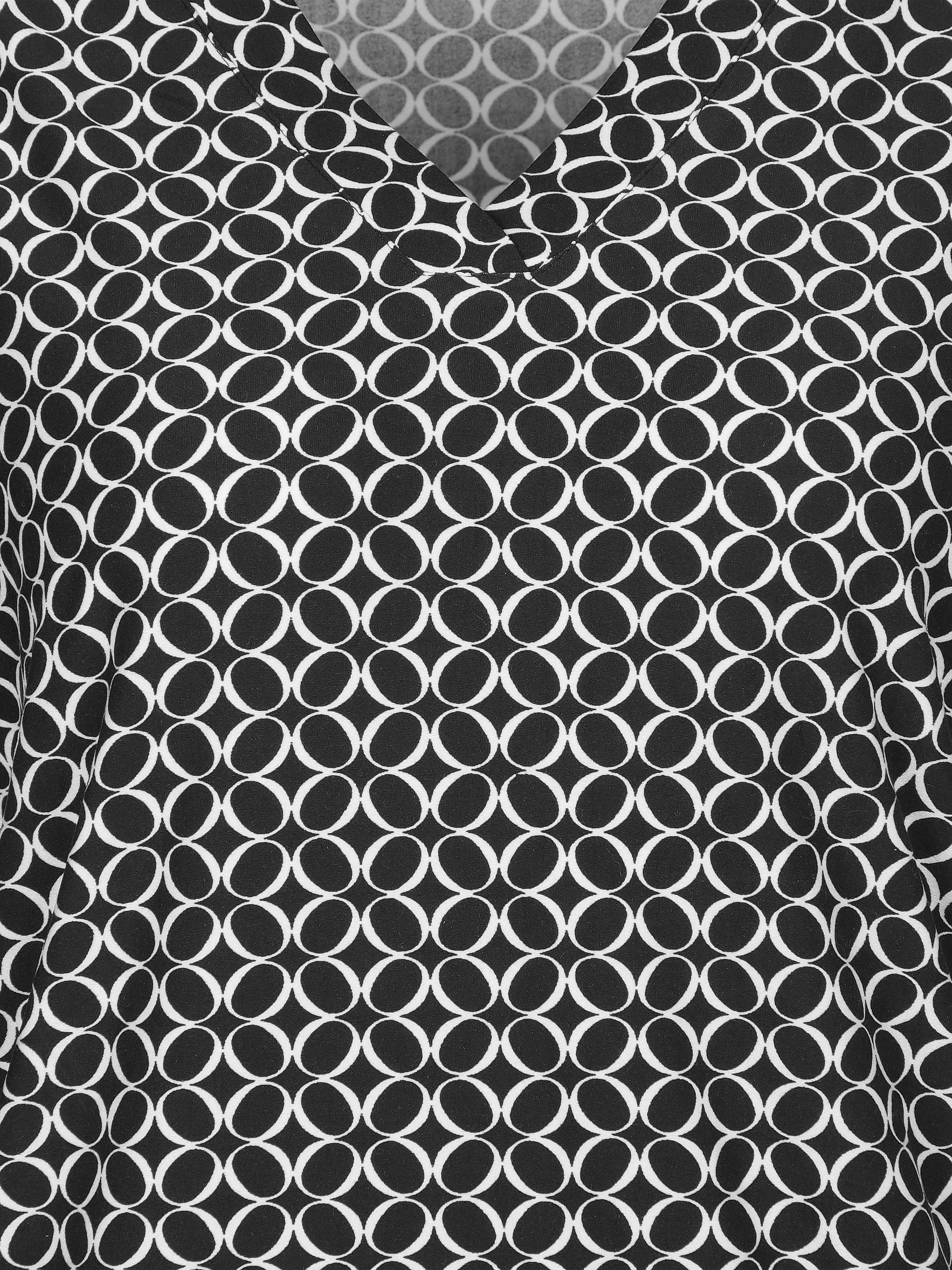 Sure Da-Print-Shirt m. 3/4 Arm Schwarz 906568 SW 3