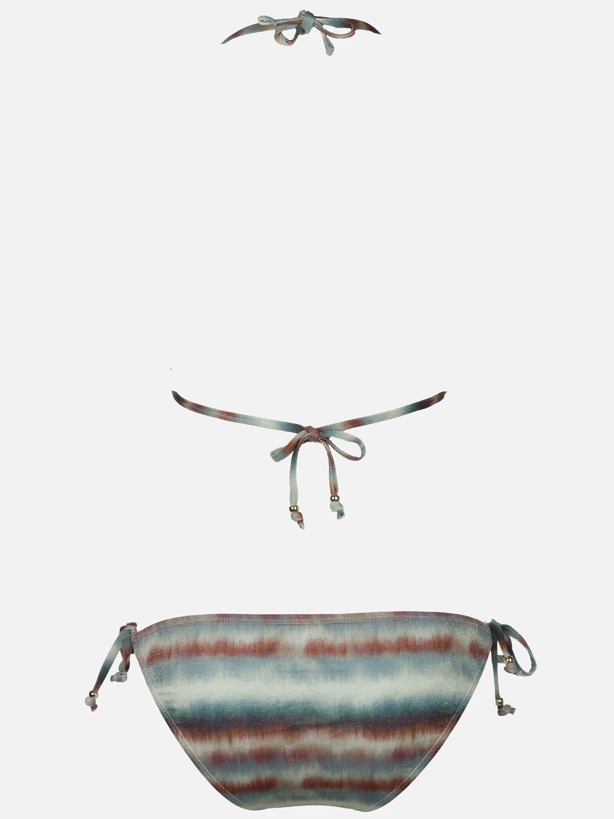 Grinario Sports Da-Bikini Set, m. Perlen, Triangel, AOP Grün 923134 MINT BR GL 2