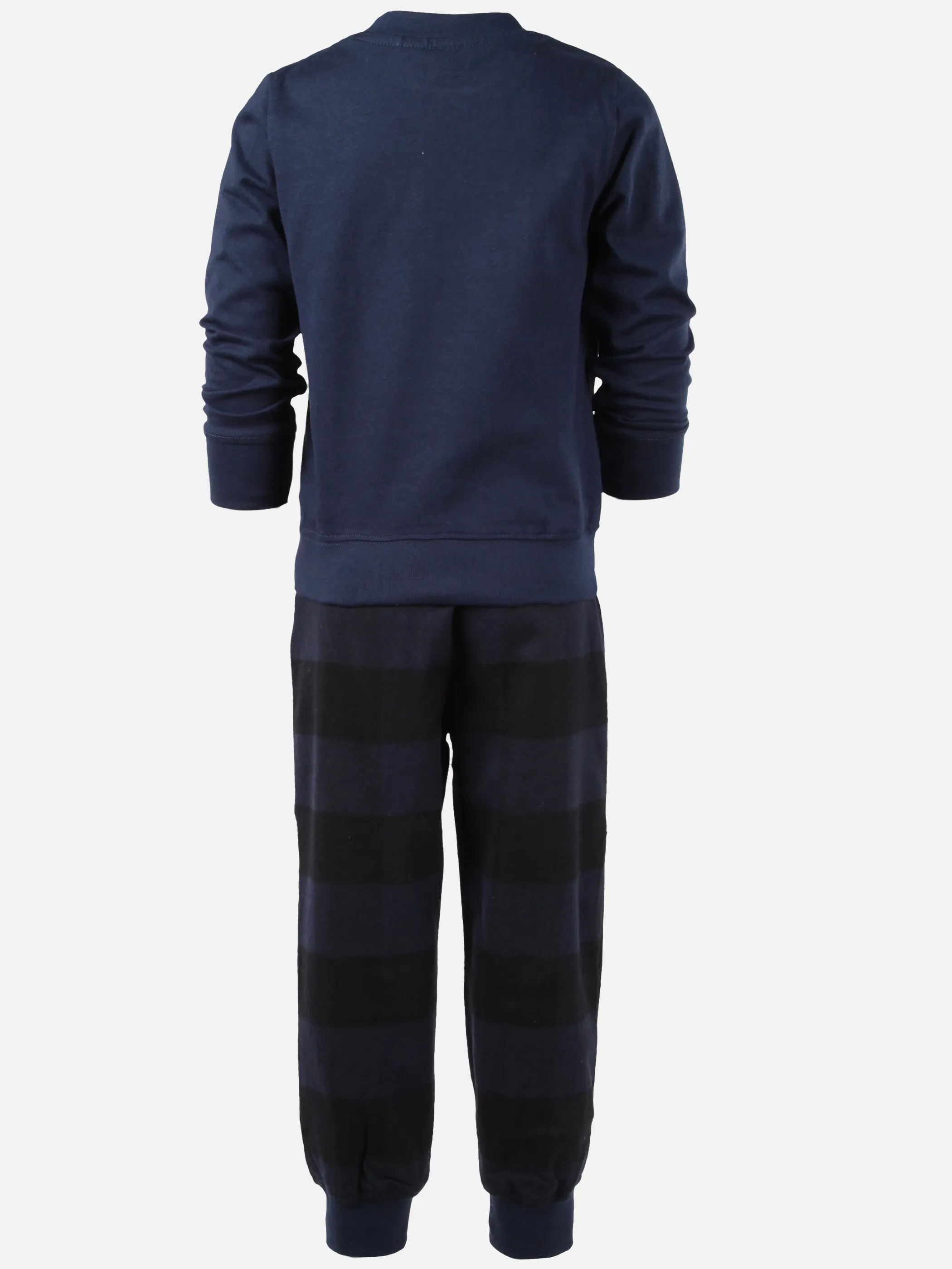 One Way Mini Boys Pyjama Flanell Karo Blau 929621 BLAU 2
