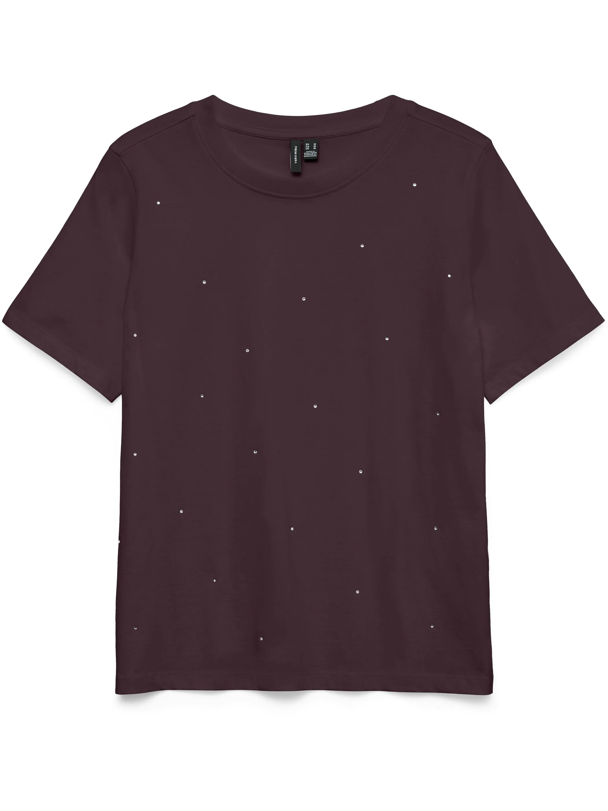 Vero Moda 10336970 VMPAULINA DETAIL SS T Rot 917566 186320003 1