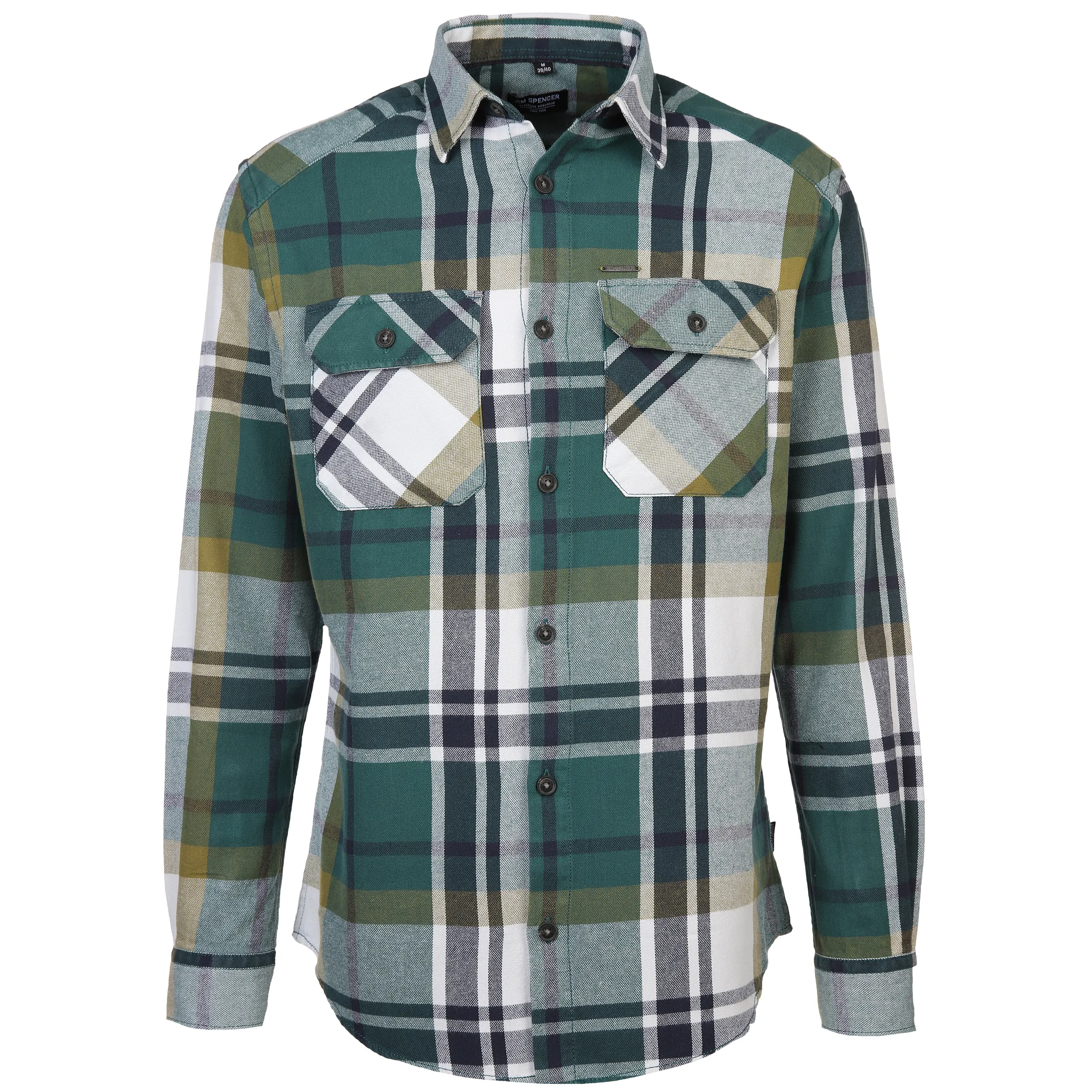 Jim Spencer He. Flanellhemd 1/1 Arm DT Grau 884596 GREY 1 Jim Spencer He. Flanellhemd 1/1 Arm DT Grau 884596 GREY 1