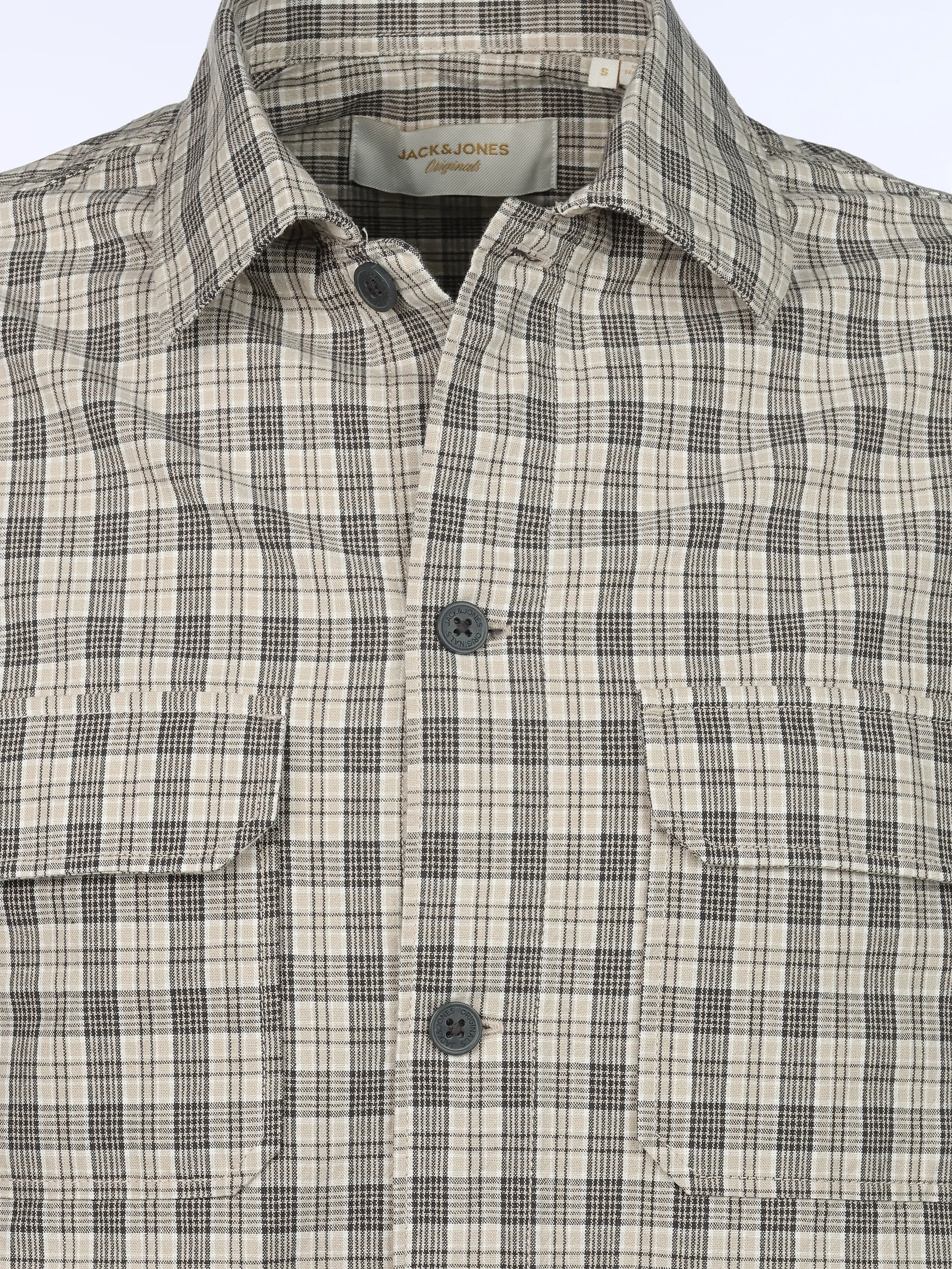 Jack Jones 12300956 JORNORREBRO CHECK OVE Grau 930731 176572001 3