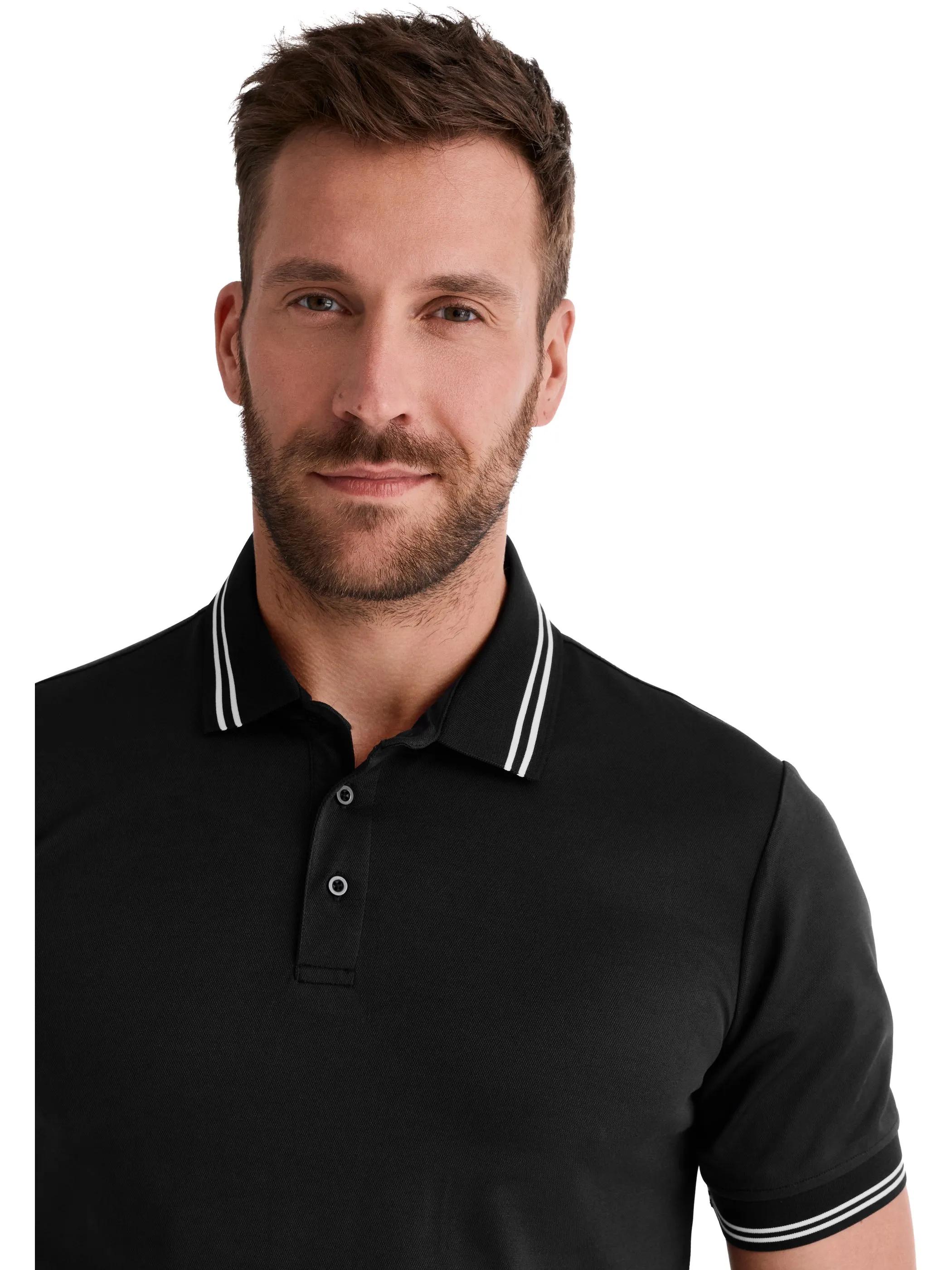 HERO by John Medoox 74101160006999 He-Poloshirt Schwarz 911370 6999 3