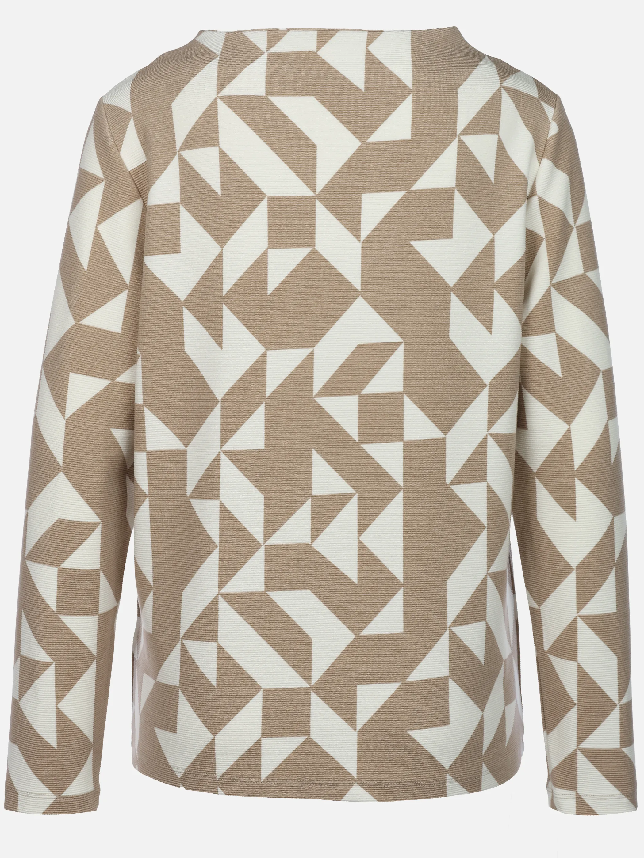 Sure Da-Langarmshirt in Selanik Weiß 933484 OXFORD TAN 2