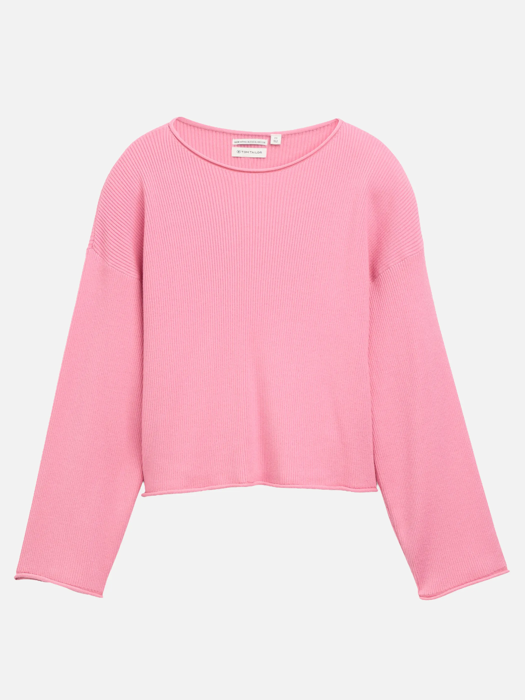 Tom Tailor 1052840 cropped knit pullover Rosa 934471 14162 1