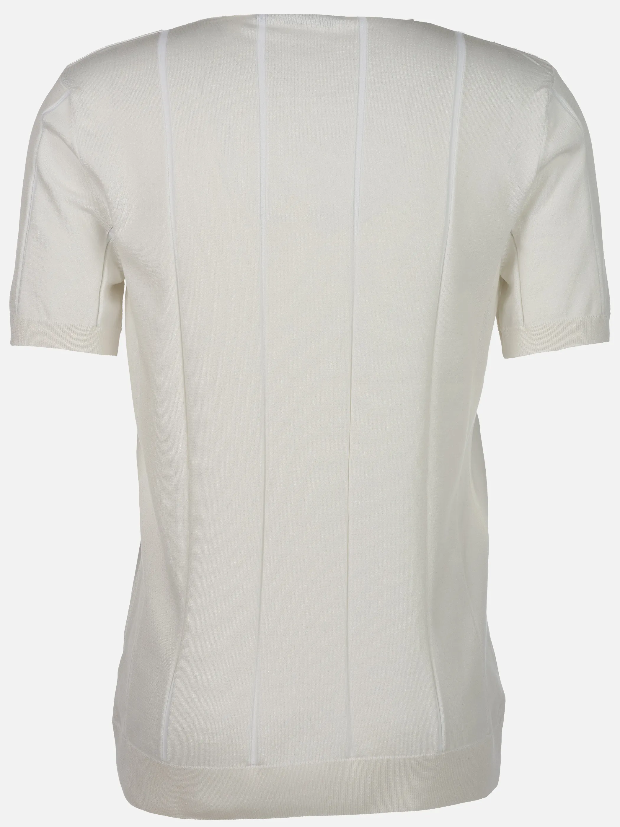 Jim Spencer He. Strickpolo 1/2 Arm dropneedle Weiß 928817 OFFWHITE 2