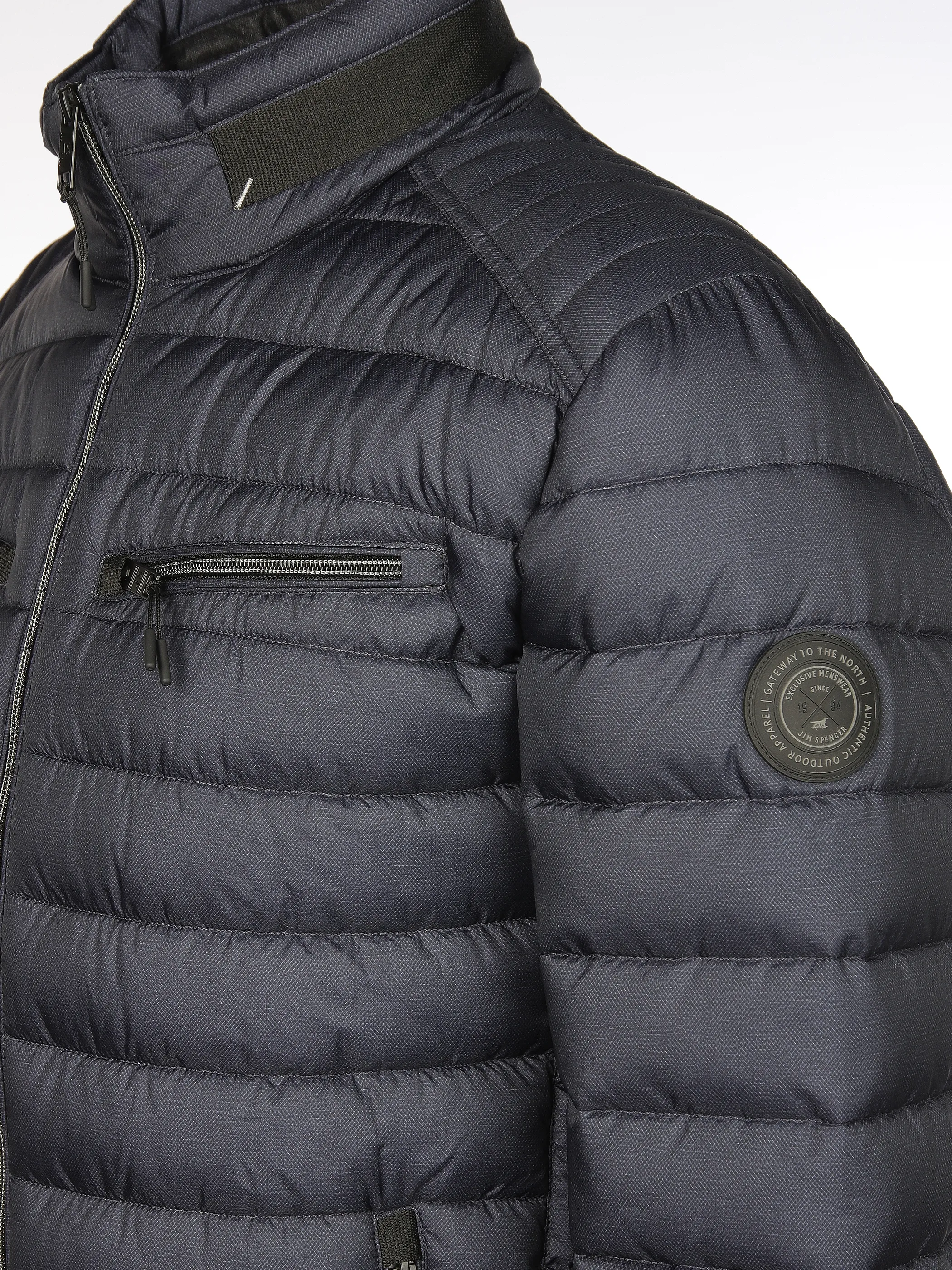 Jim Spencer He. Steppjacke melange Blau 912655 NAVY 4
