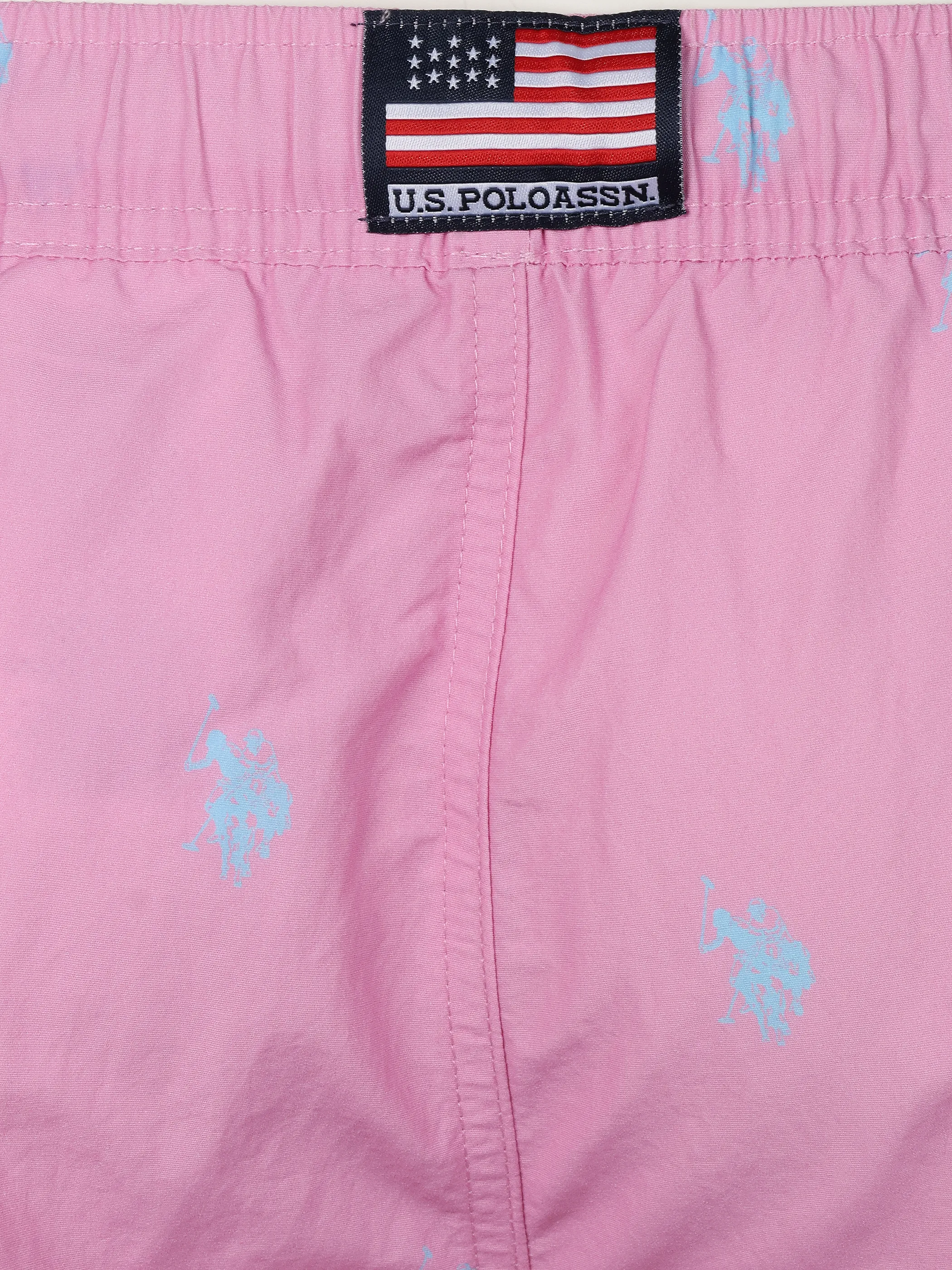 U.S. Polo Assn. He. Badeshorts allover Reiter Pink 924152 554 4