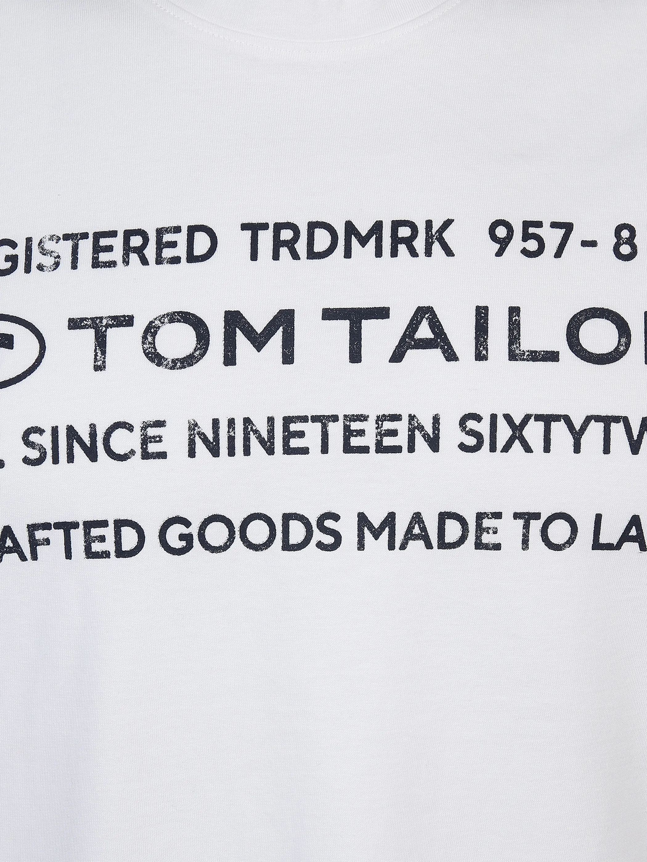 Tom Tailor 1034398 printed basic t-shirt Weiß 872259 10332 3 Tom Tailor 1034398 printed basic t-shirt Weiß 872259 10332 3