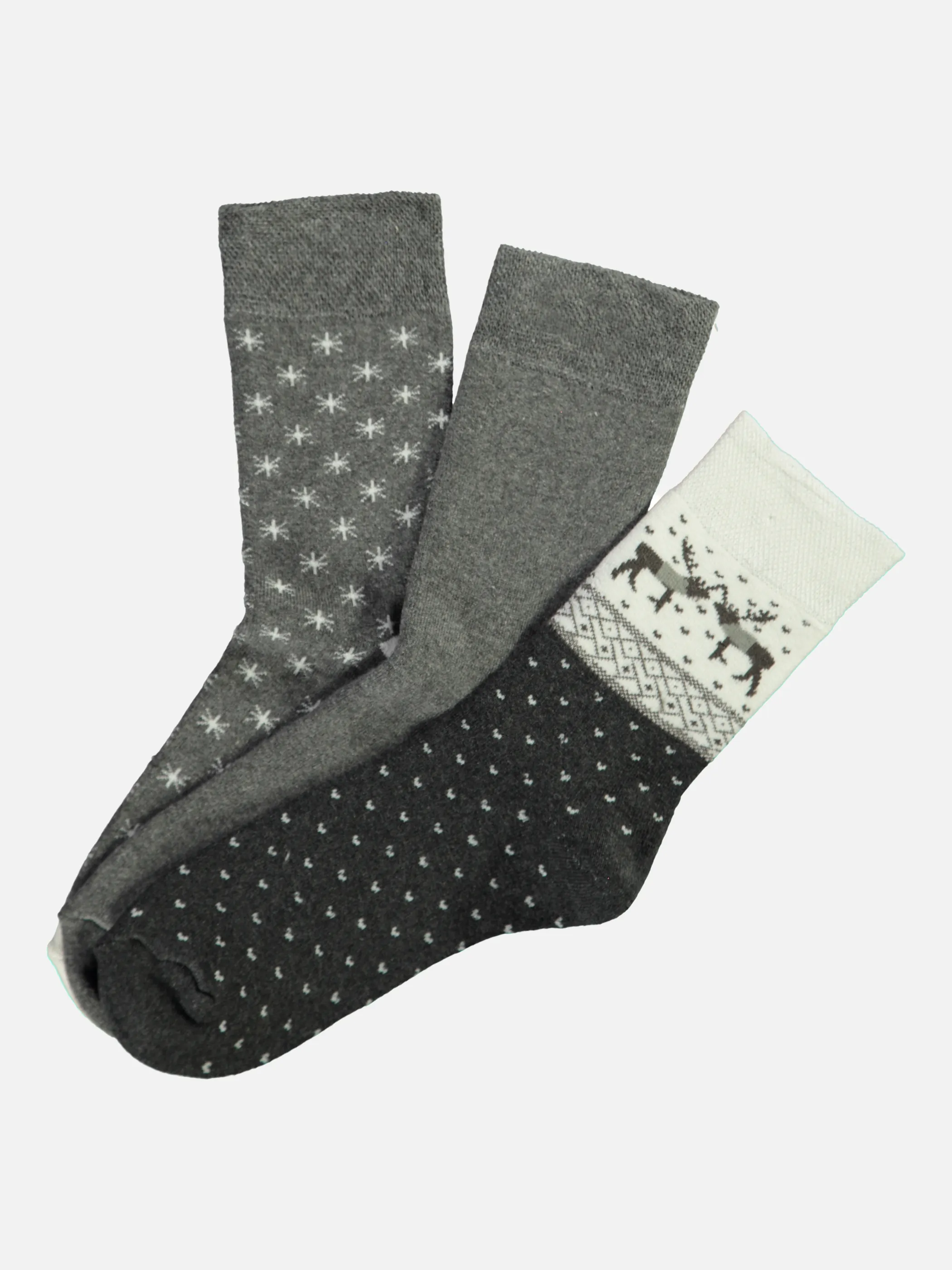Da. Thermosocken 3er Pack gemu Grau 846094 GRAU 1