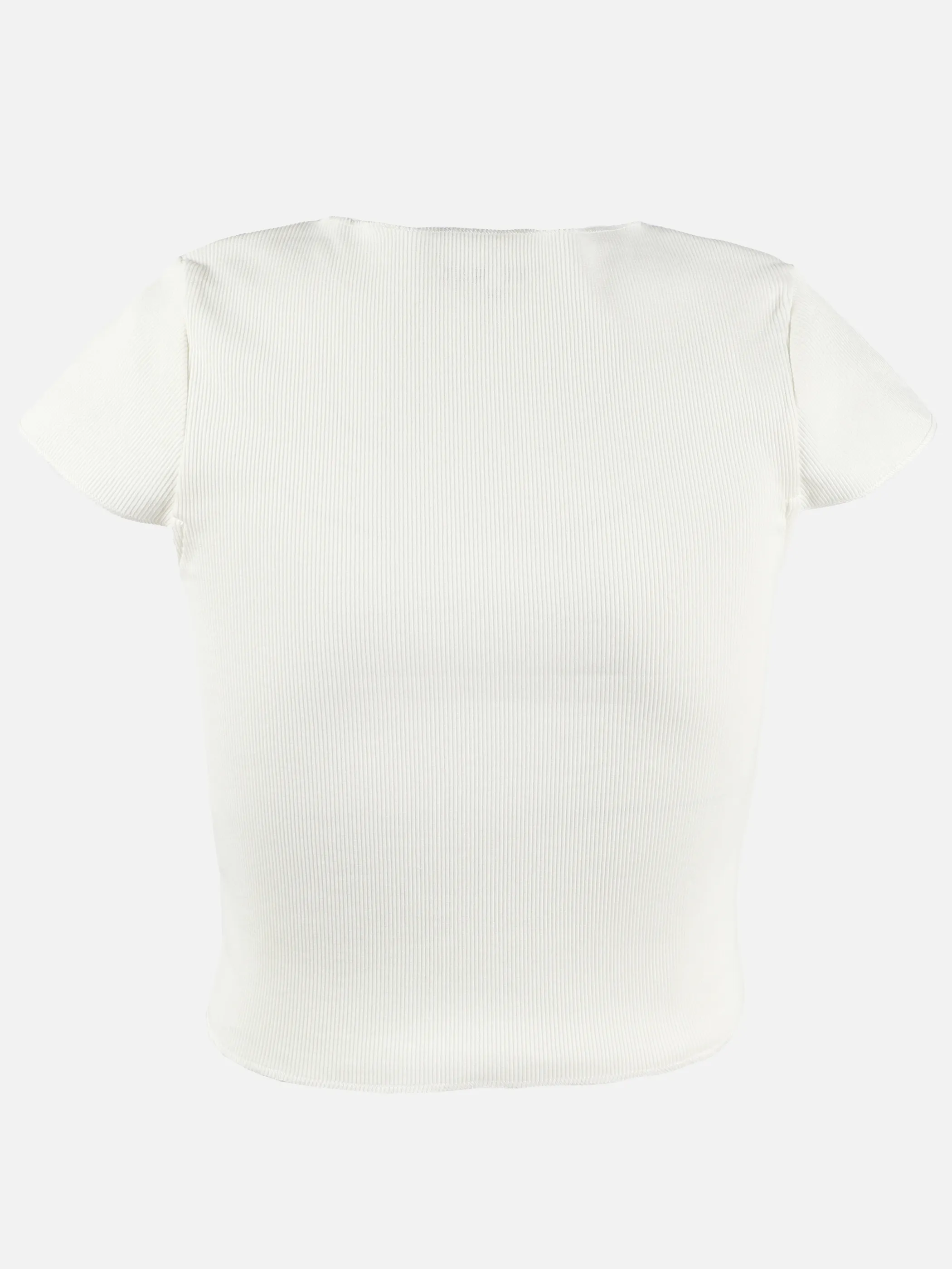 One Way JM basic Ripp T-Shirt in grün und weiß Weiß 907396 WEIß 2