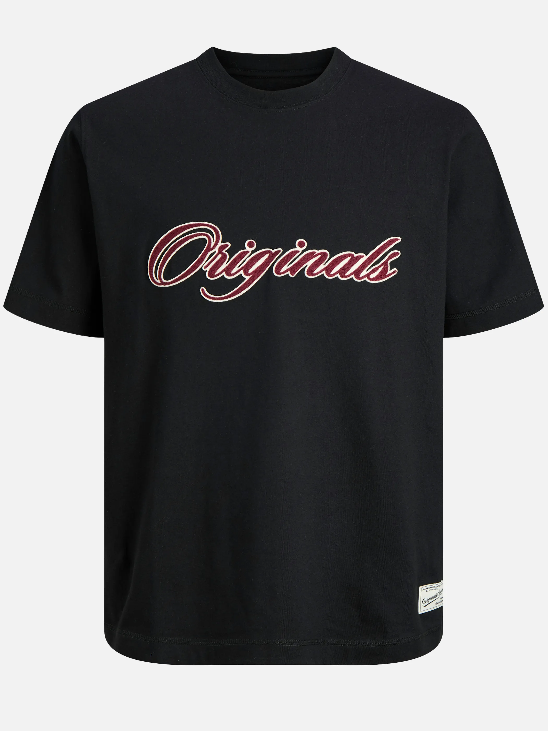 Jack&Jones Junior 12293118 JORNANTUCKET EMB TEE Schwarz 924467 178012 4