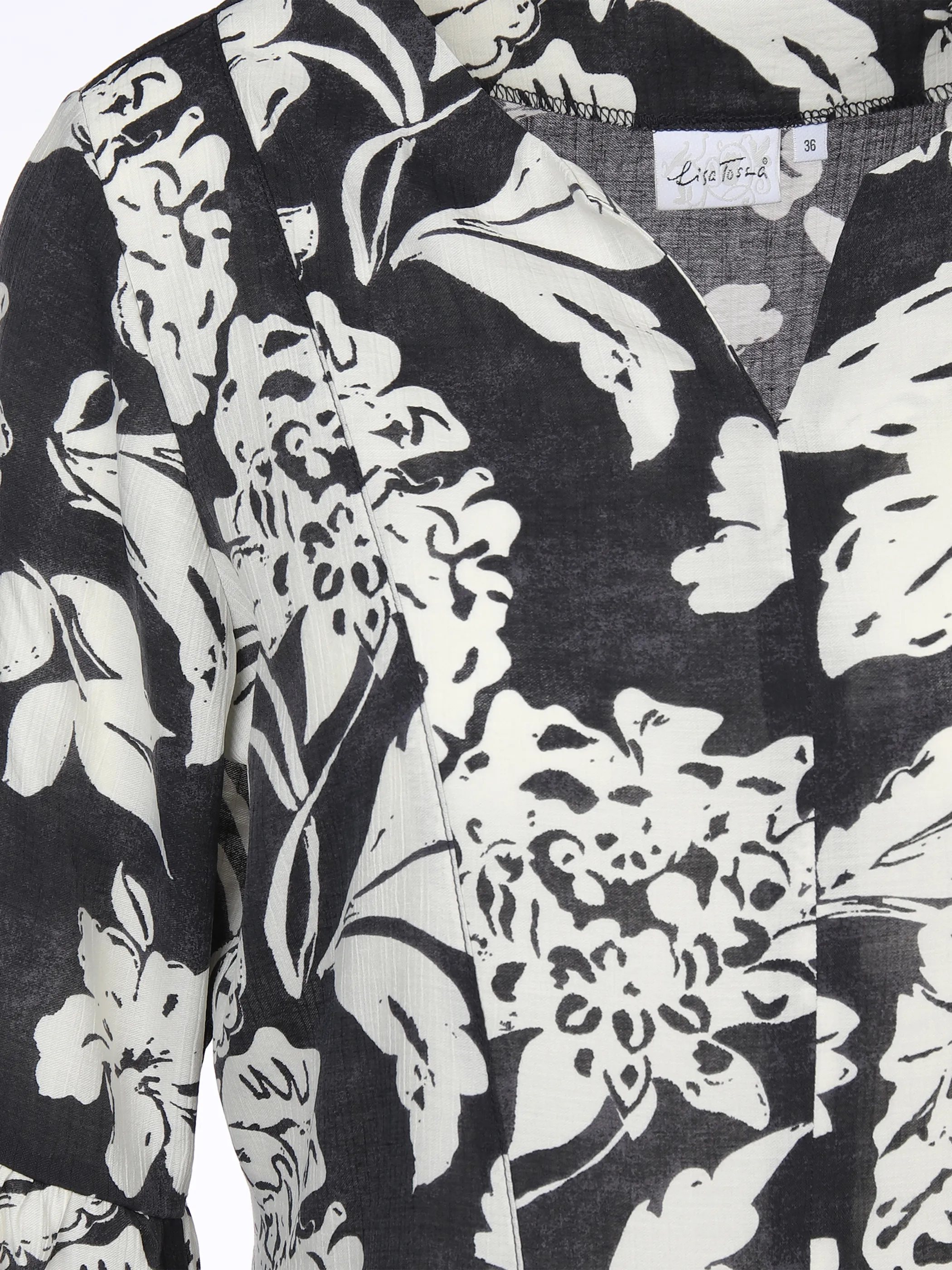 Lisa Tossa Da-Midi-Kleid m.Alloverprint, Schwarz 877839 SCHWARZ GE 3