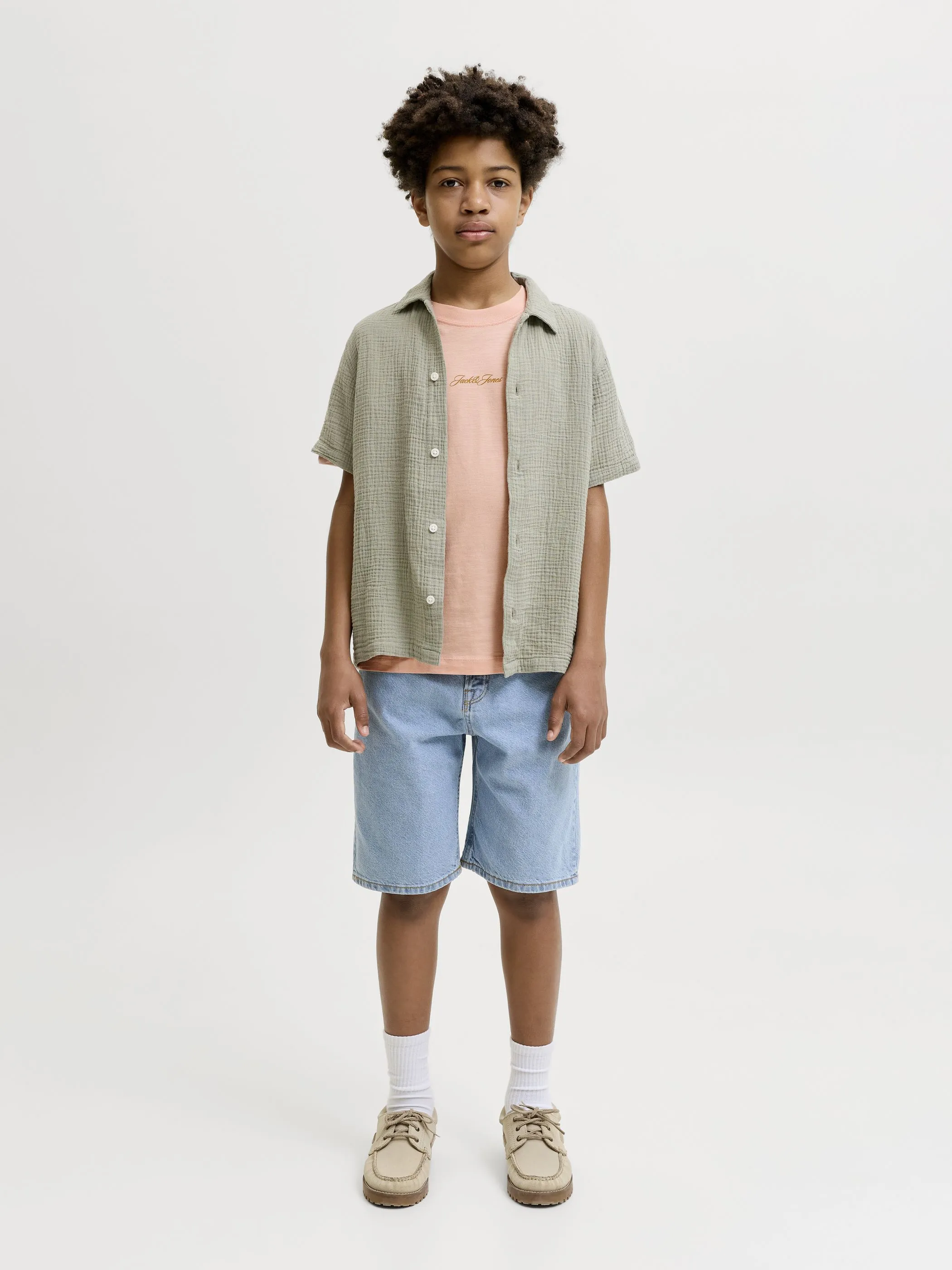 Jack&Jones Junior 12297188 JORCASSIS AOP ELEMENT Orange 927589 177319 4