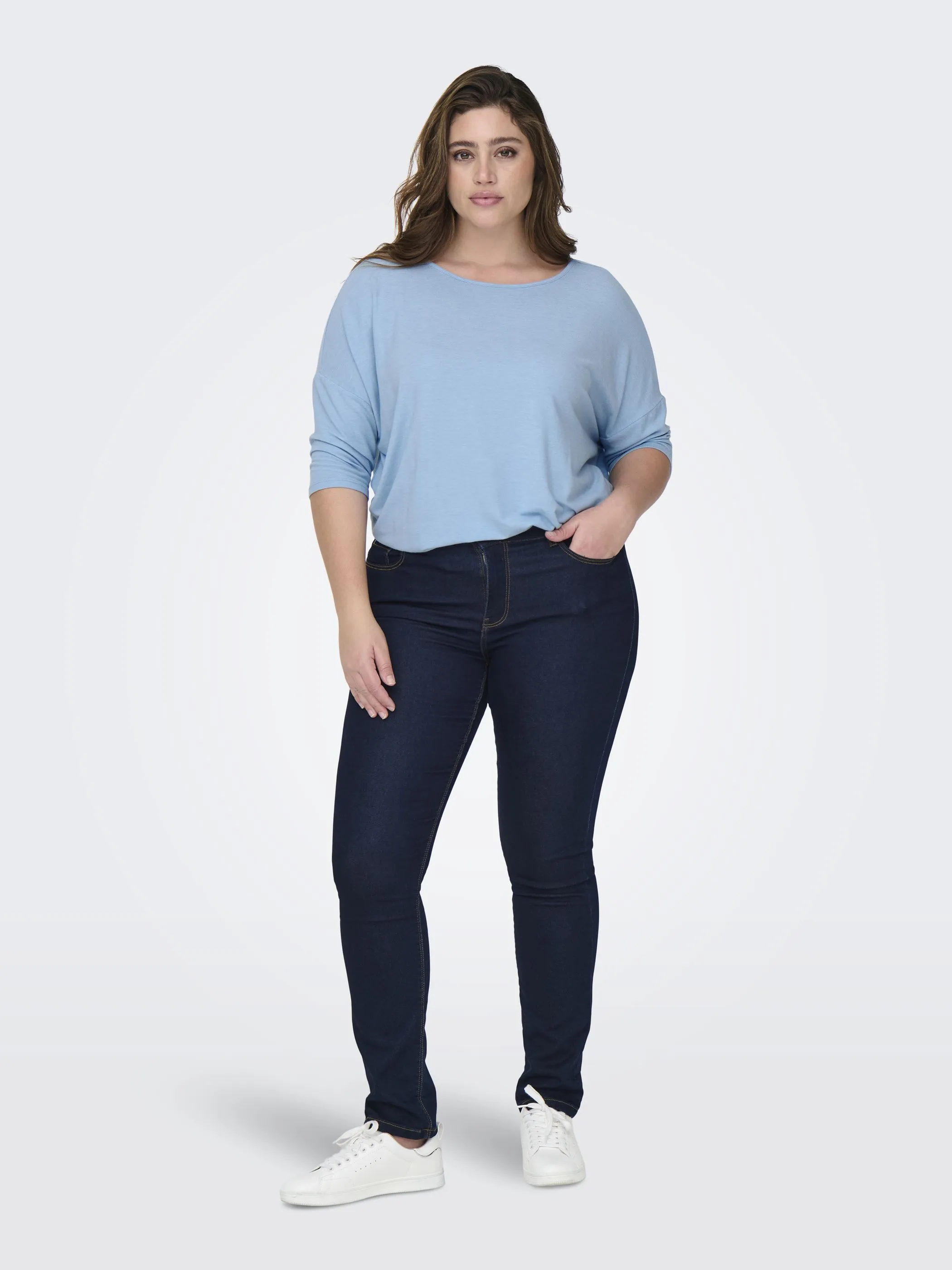 Only Carmakoma 15229806 CARLAMOUR 3/4 TOP Blau 850588 299897 4 Only Carmakoma 15229806 CARLAMOUR 3/4 TOP Blau 850588 299897 4