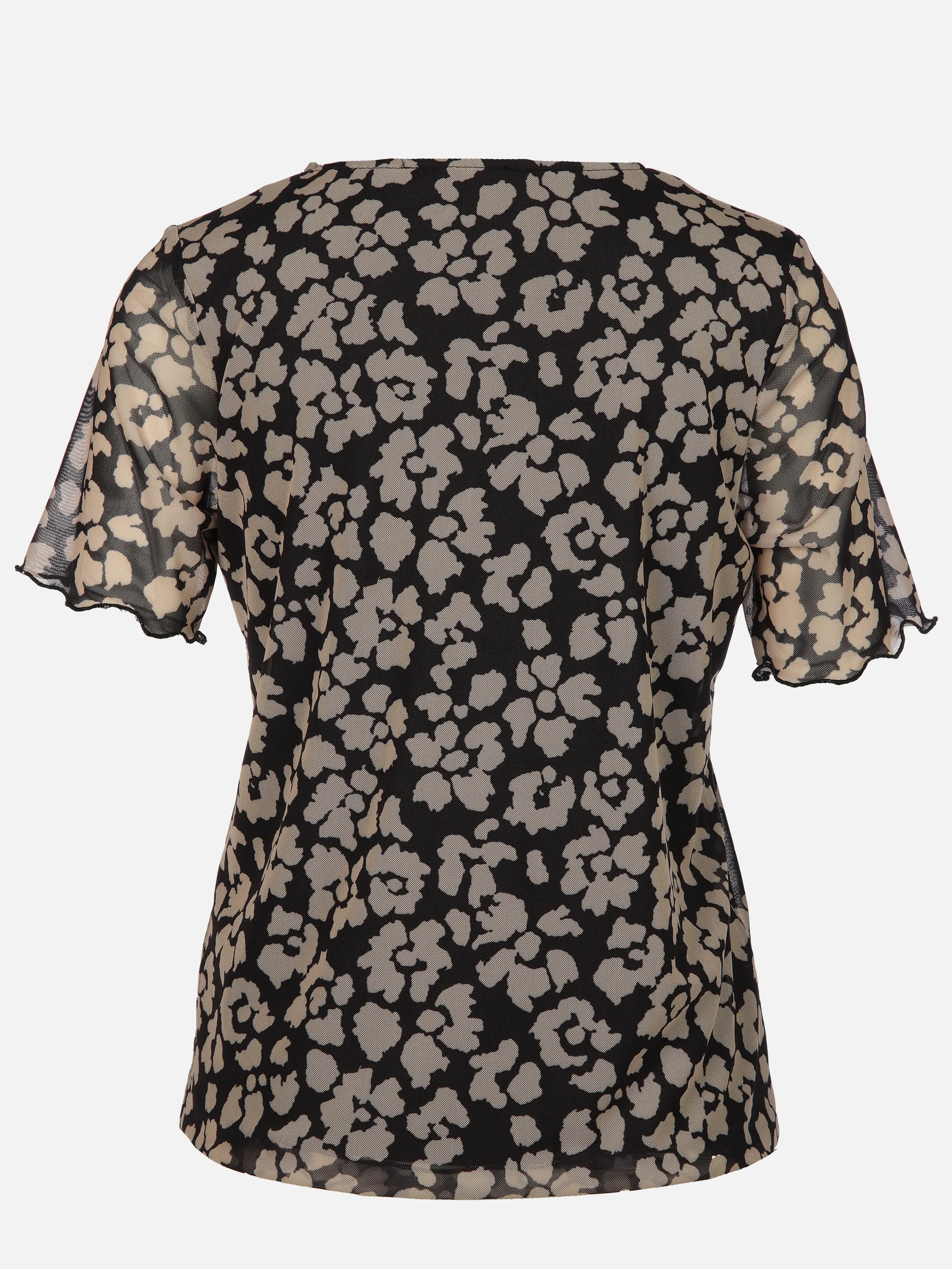 Lisa Tossa Da-Meshshirt m. Alloverprint Schwarz 894657 SWFRENCH 2
