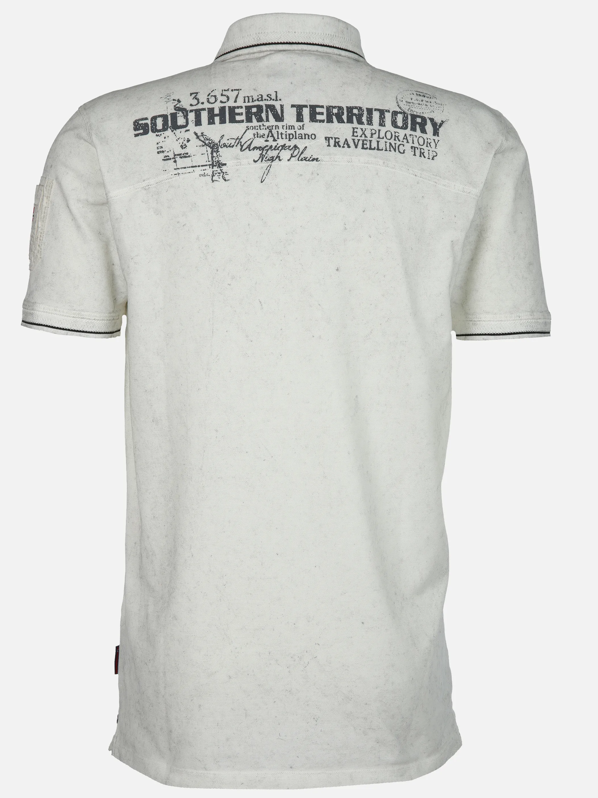 Southern Territory He. Poloshirt 1/2 Arm washer Weiß 905099 OFF WHITE 2