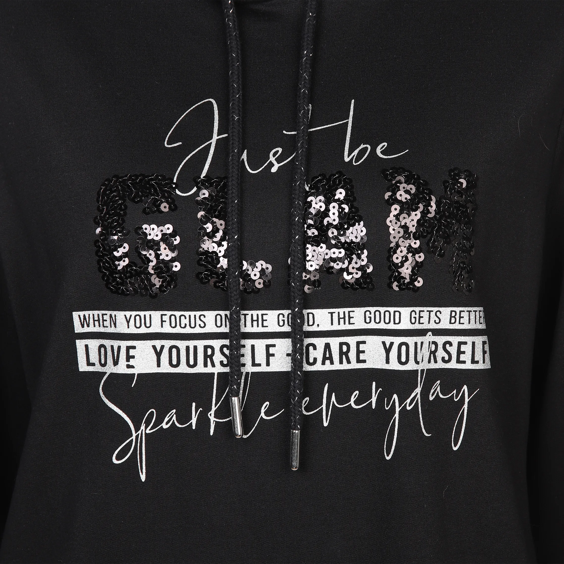 Lisa Tossa Da-Edelsweatshirt m. Kapuze Schwarz 886870 SCHWARZ 3