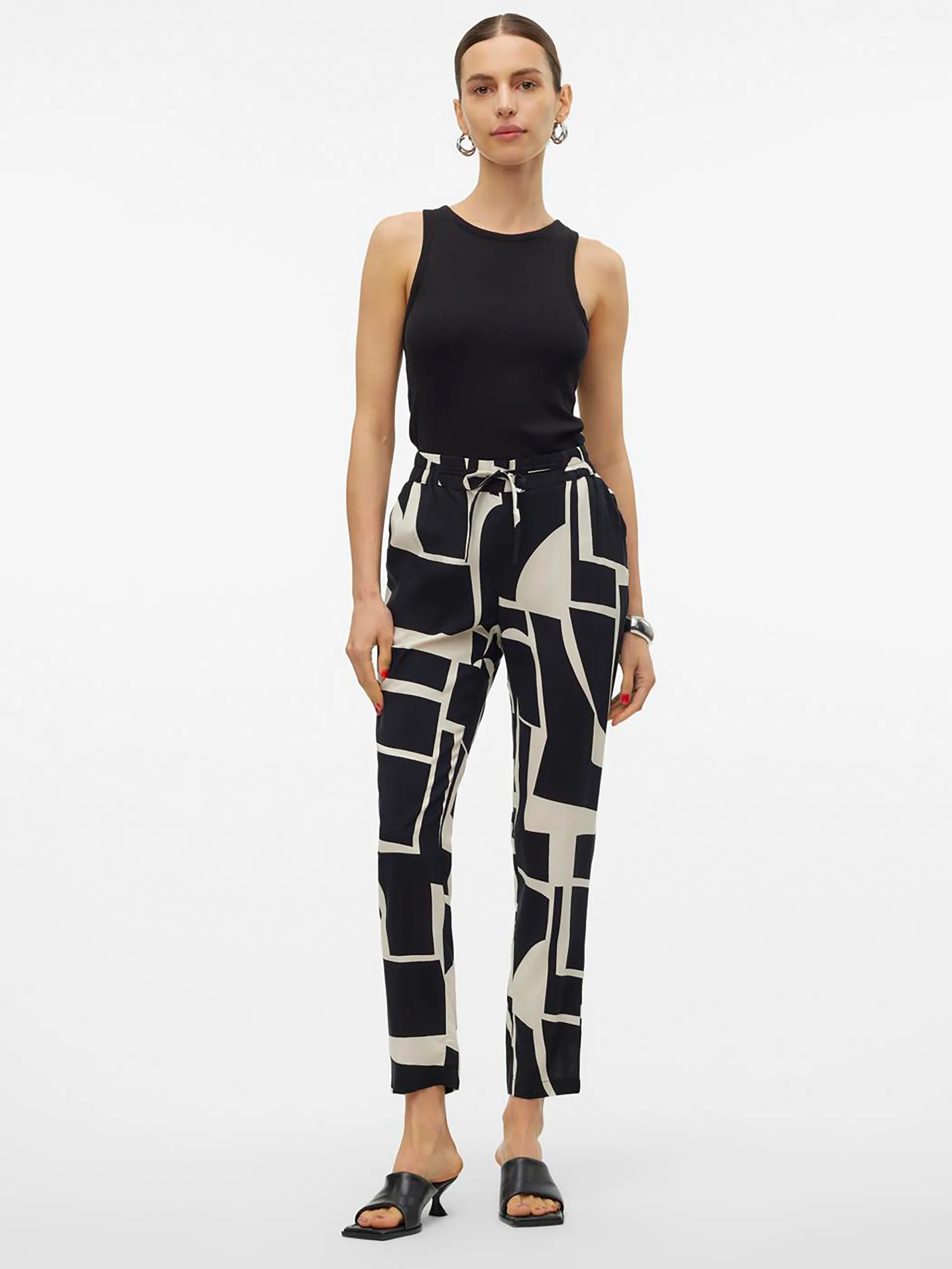 Vero Moda 10302045 VMEASY JOY NW LOOSE P Schwarz 894436 177868041 5