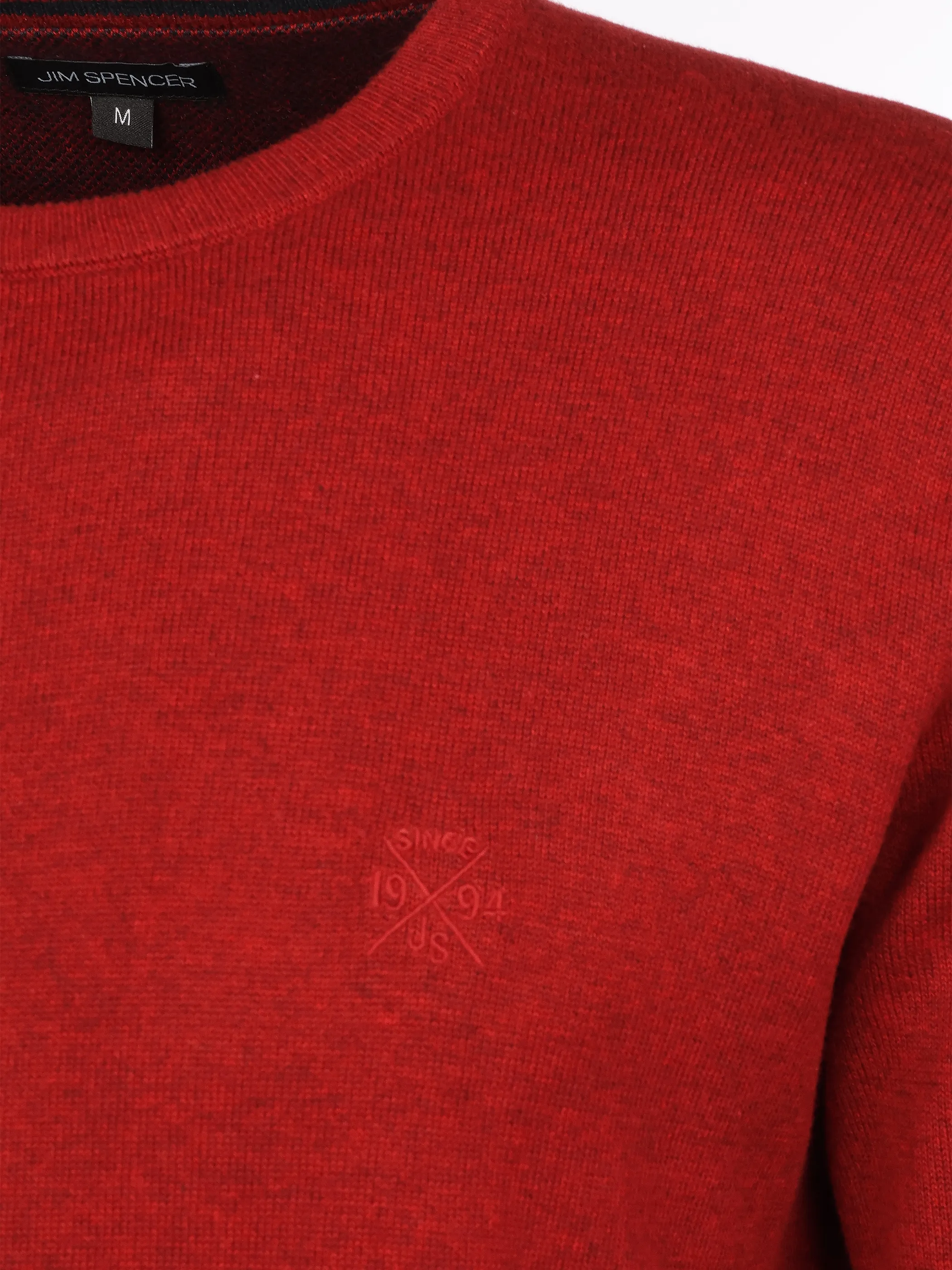 Jim Spencer He. Pullover Seasonal Rot 930160 RED MEL 3