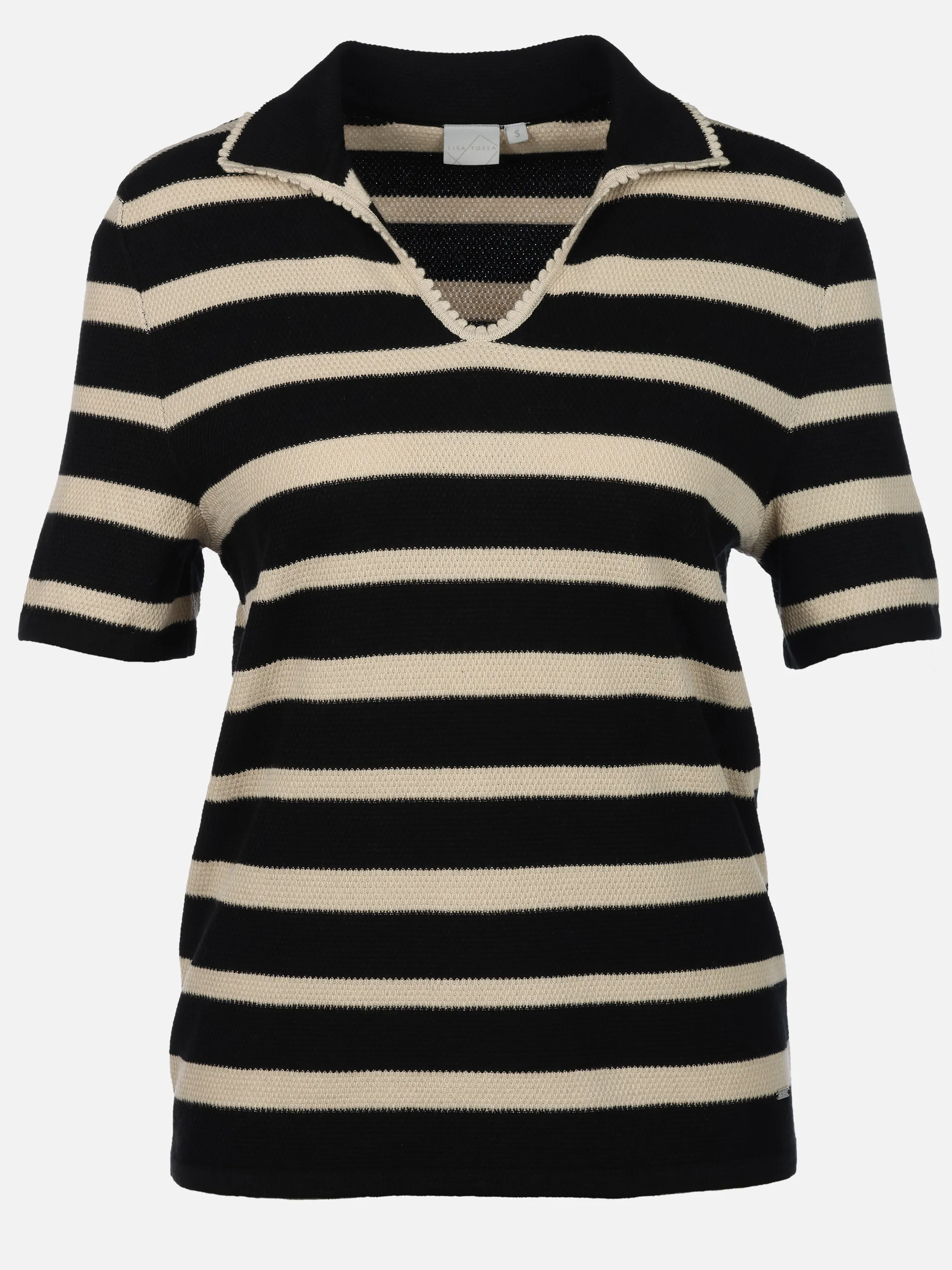 Lisa Tossa Da-Polo-Strickshirt Beige 920852 FRENCH 1