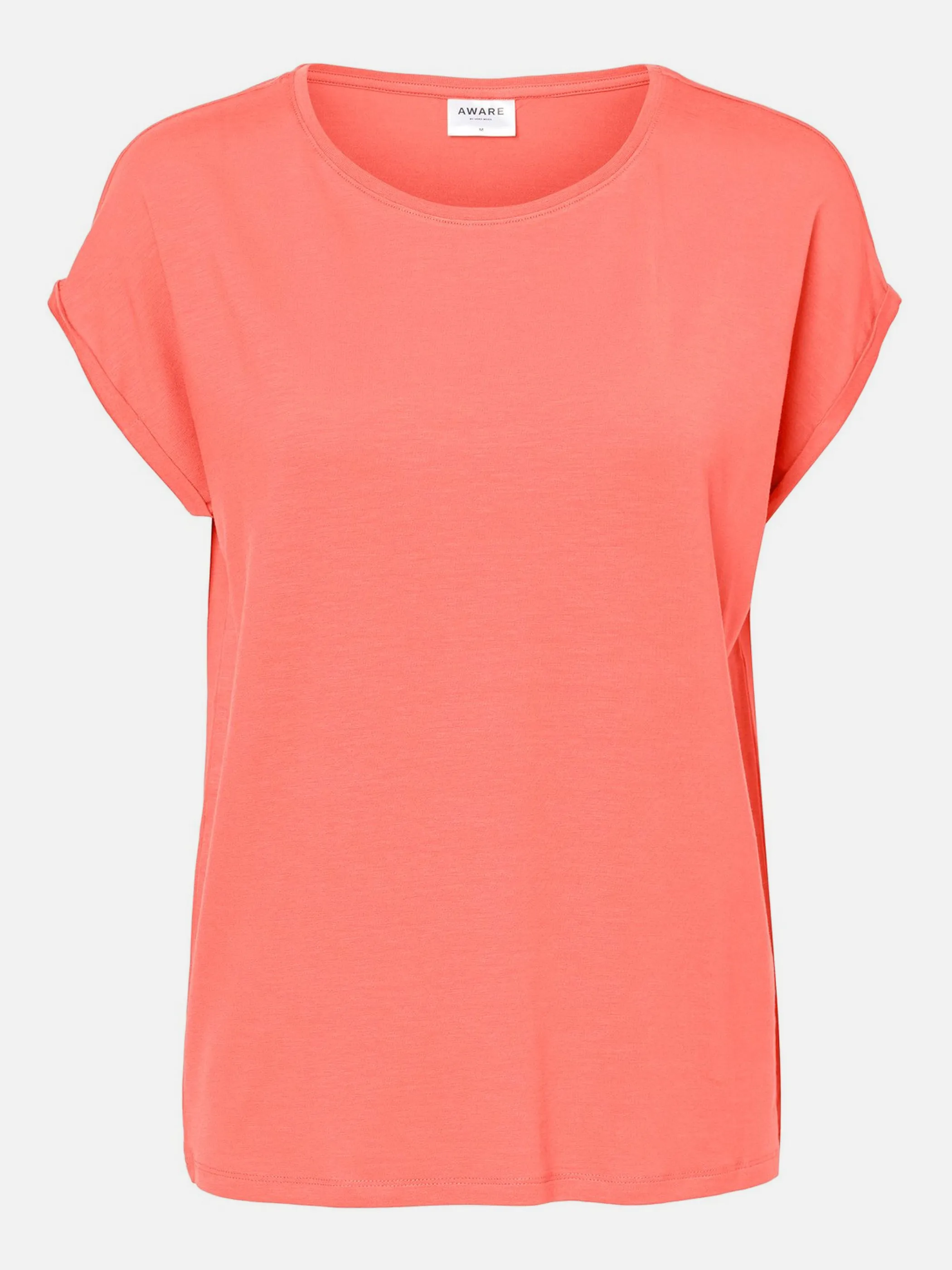 Vero Moda 10187159 VMAWARE PLAIN SS TOP Orange 767201 175646 1 Vero Moda 10187159 VMAWARE PLAIN SS TOP Orange 767201 175646 1