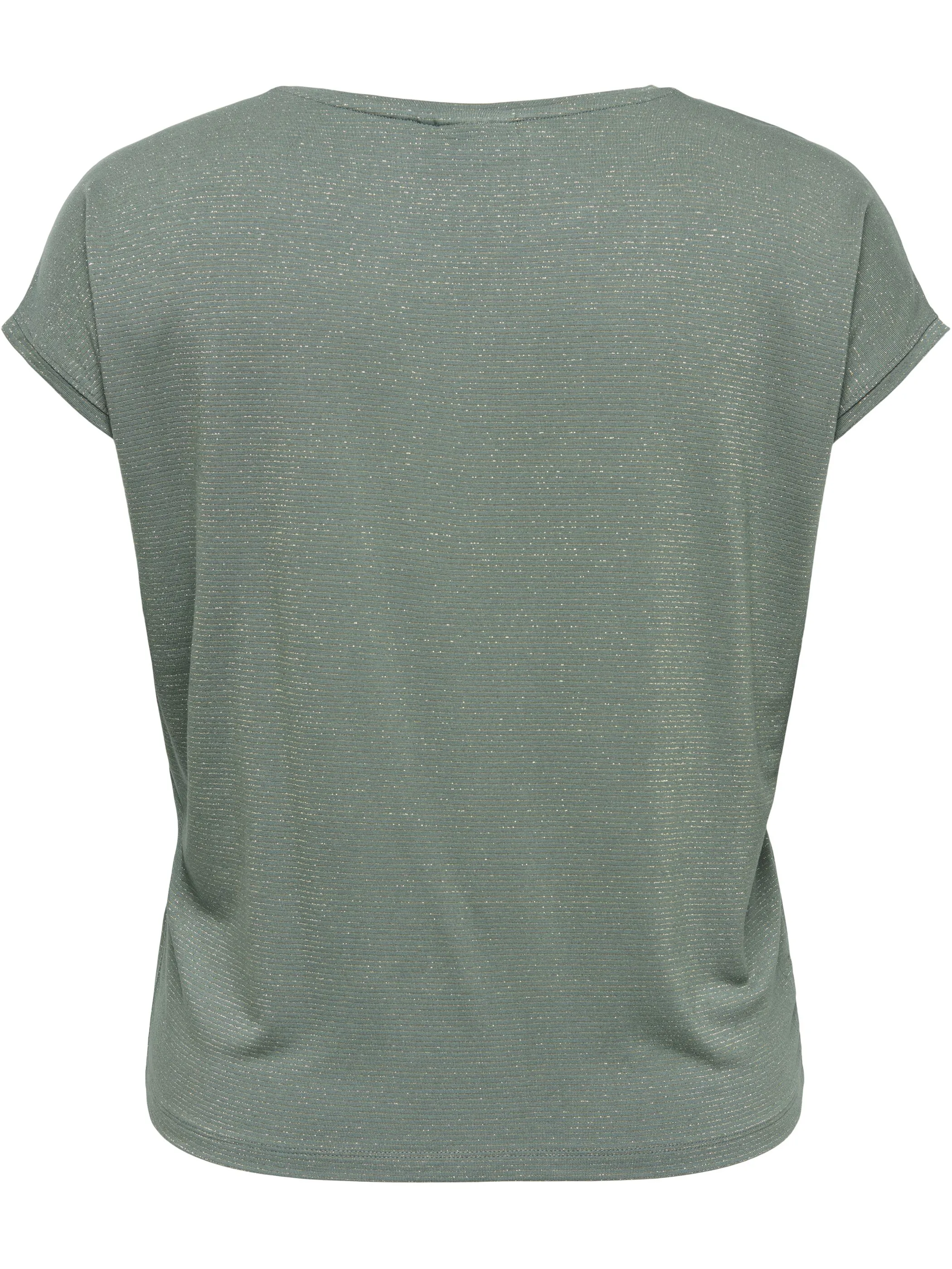 Only Carmakoma 15377879 CARCLAUDIA S/S GLITTE Grün 926826 207131001