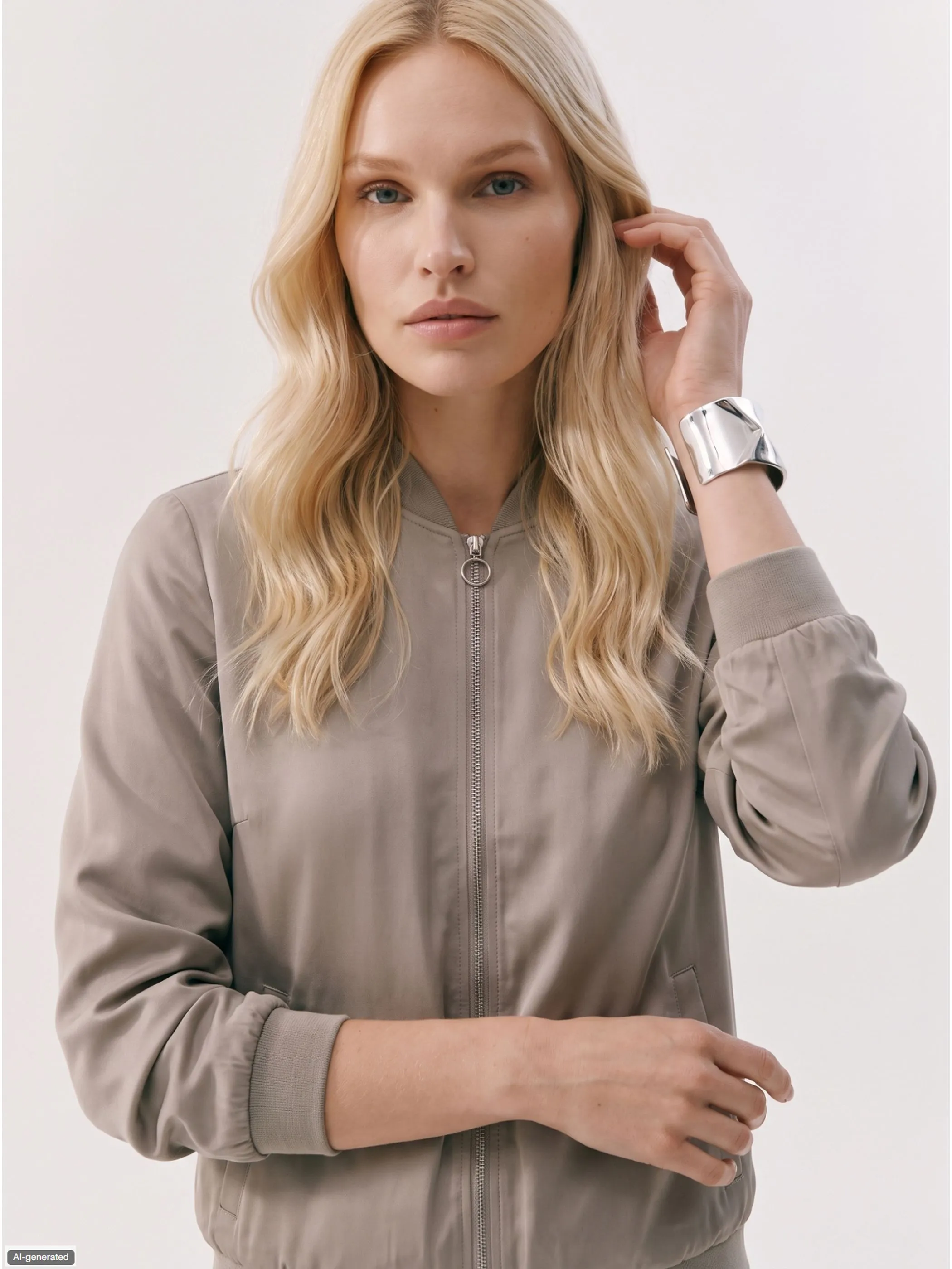 Vero Moda 10245734 VMCOCO L/S BOMBER GA Beige 904352 271875 2